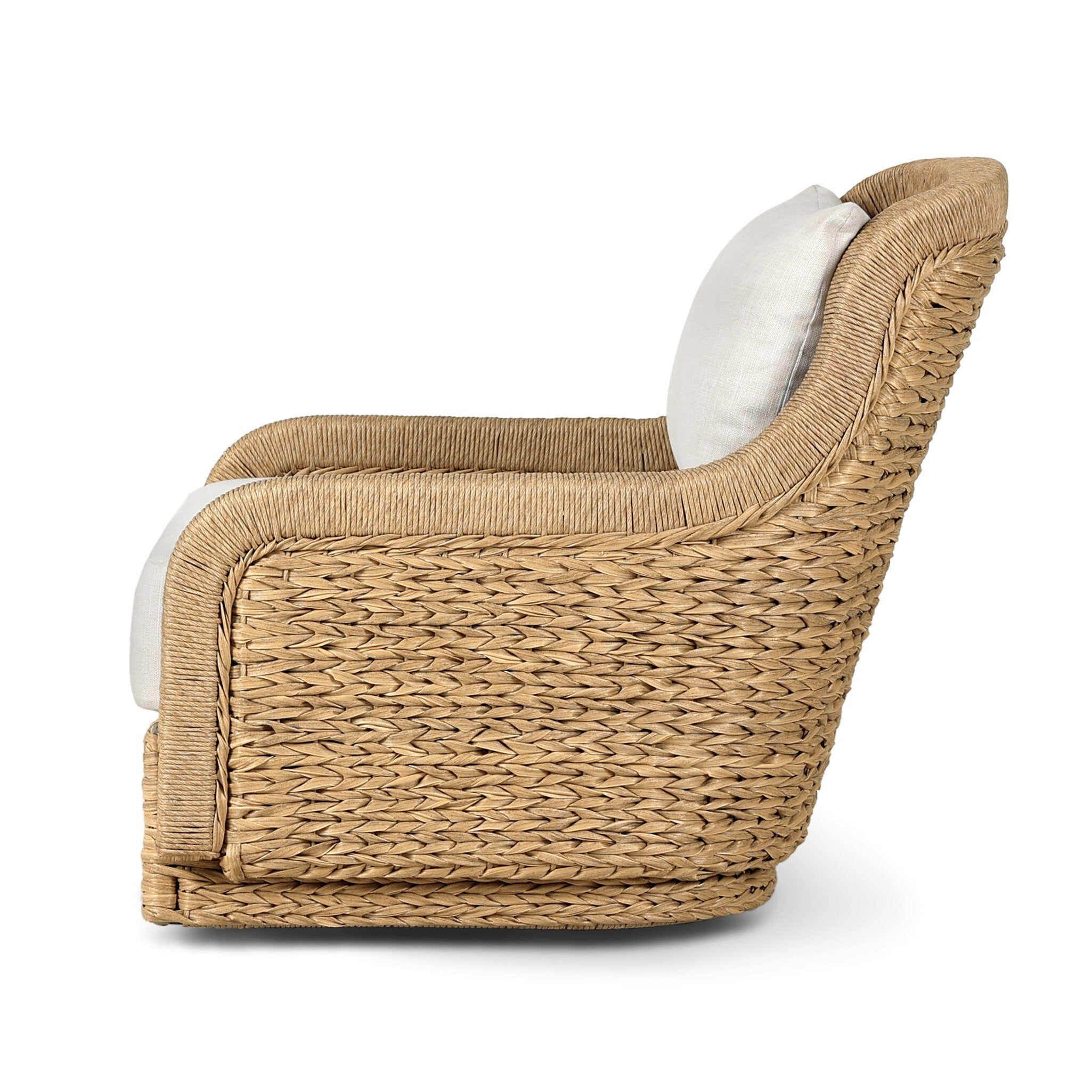 Bellage Outdoor Swivel Chair - Vergo Cream