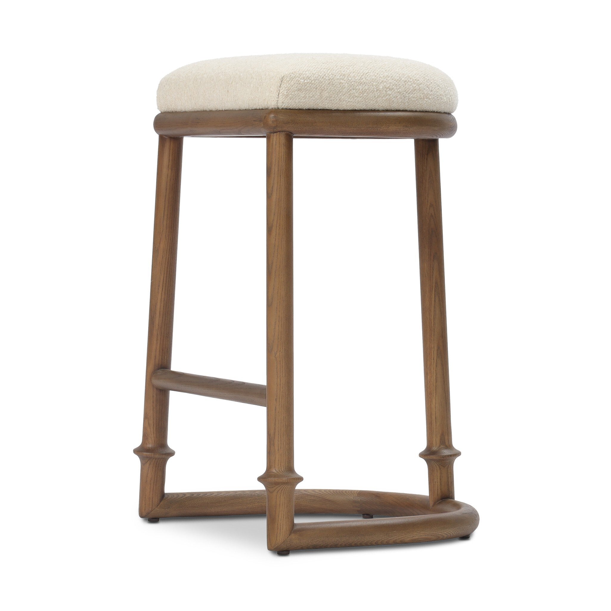 Royce Backless Stool - Charter Oatmeal