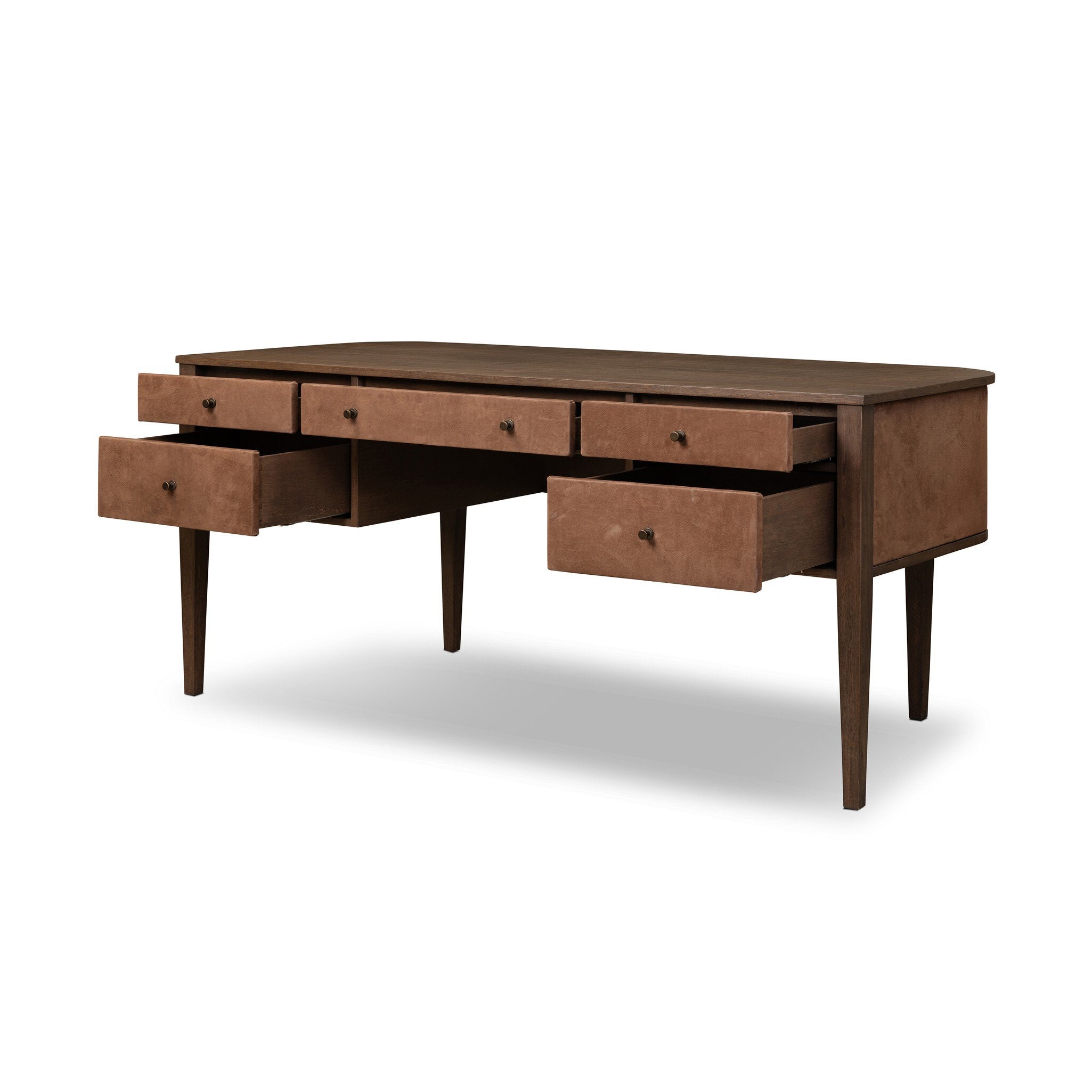 Mikeal Desk - Chestnut Parawood