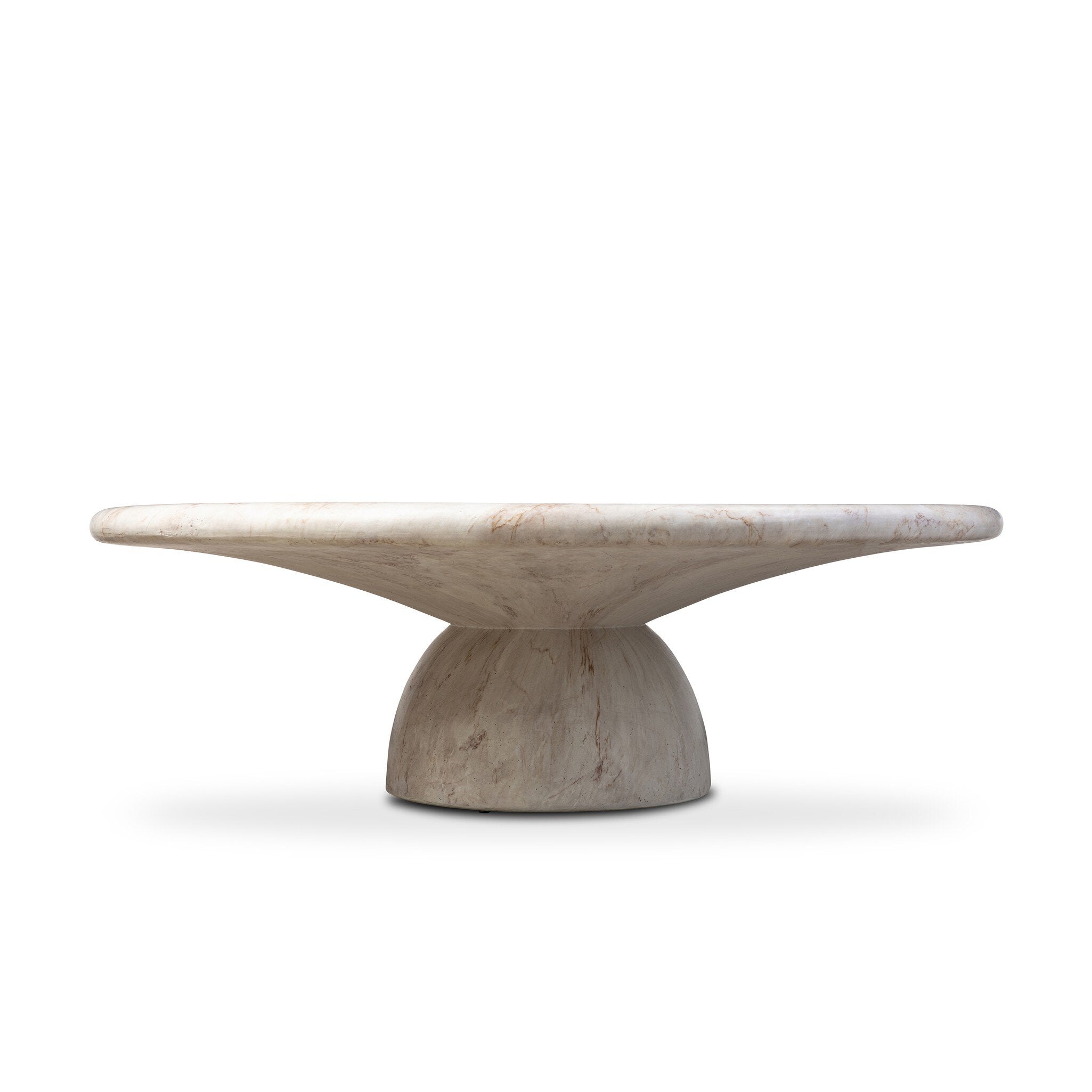 Cornelia Outdoor Coffee Table - Natural Veined Concrete