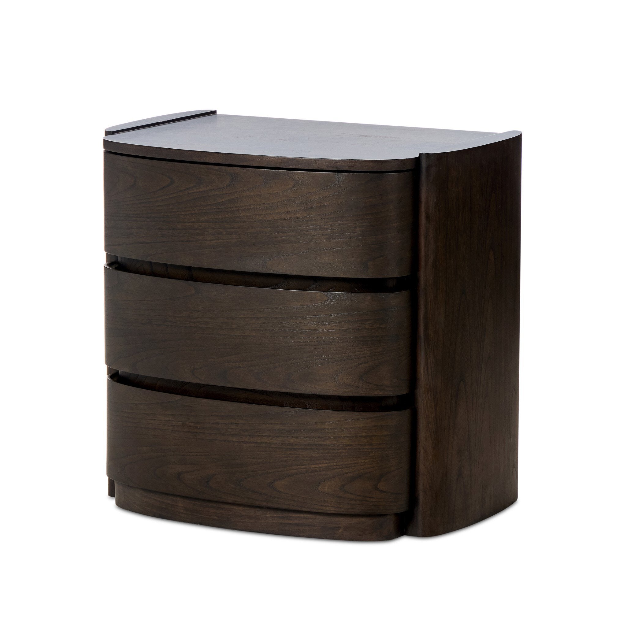 Greer Nightstand - Smoked Black Sungkai