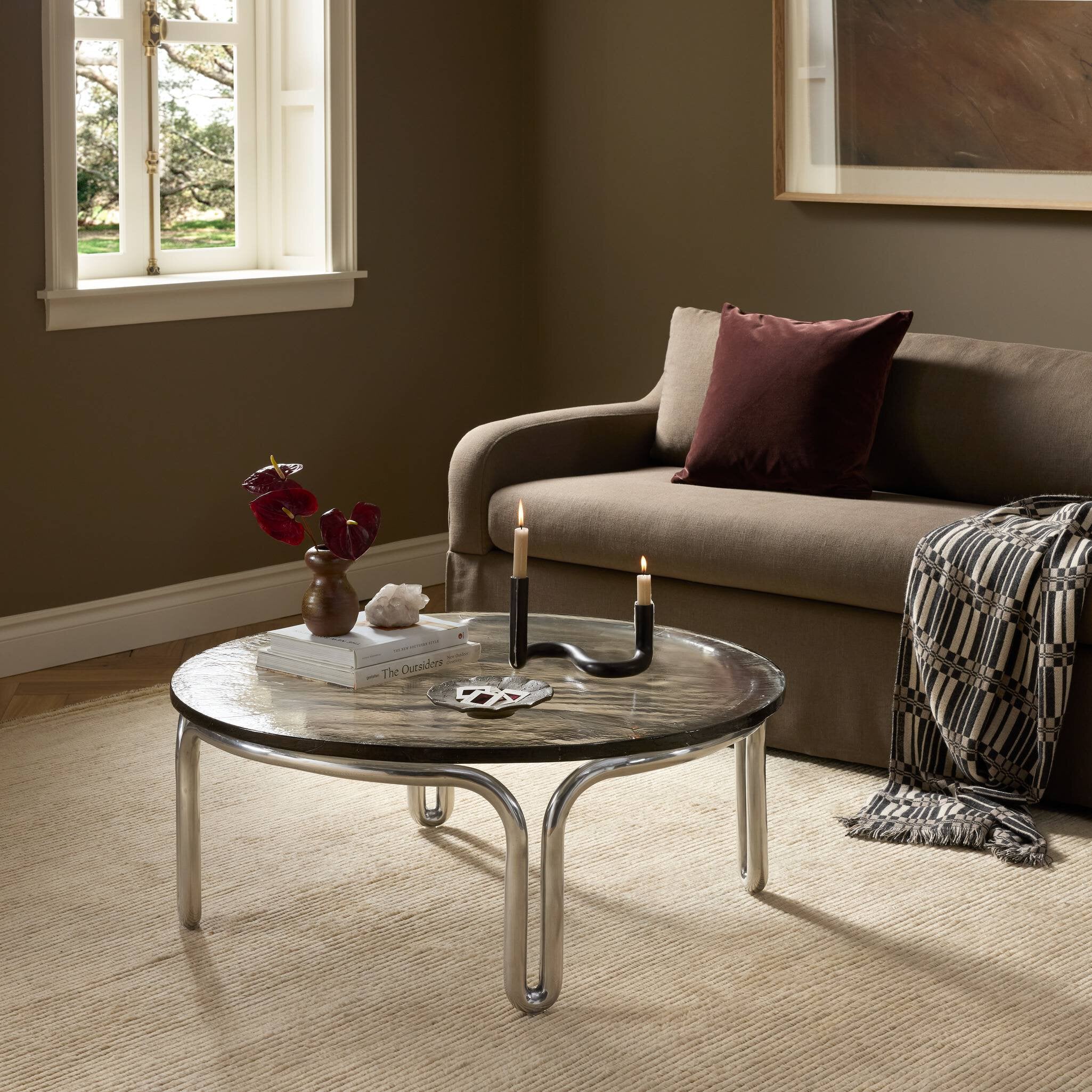Didi Coffee Table - Clear Cast Glass