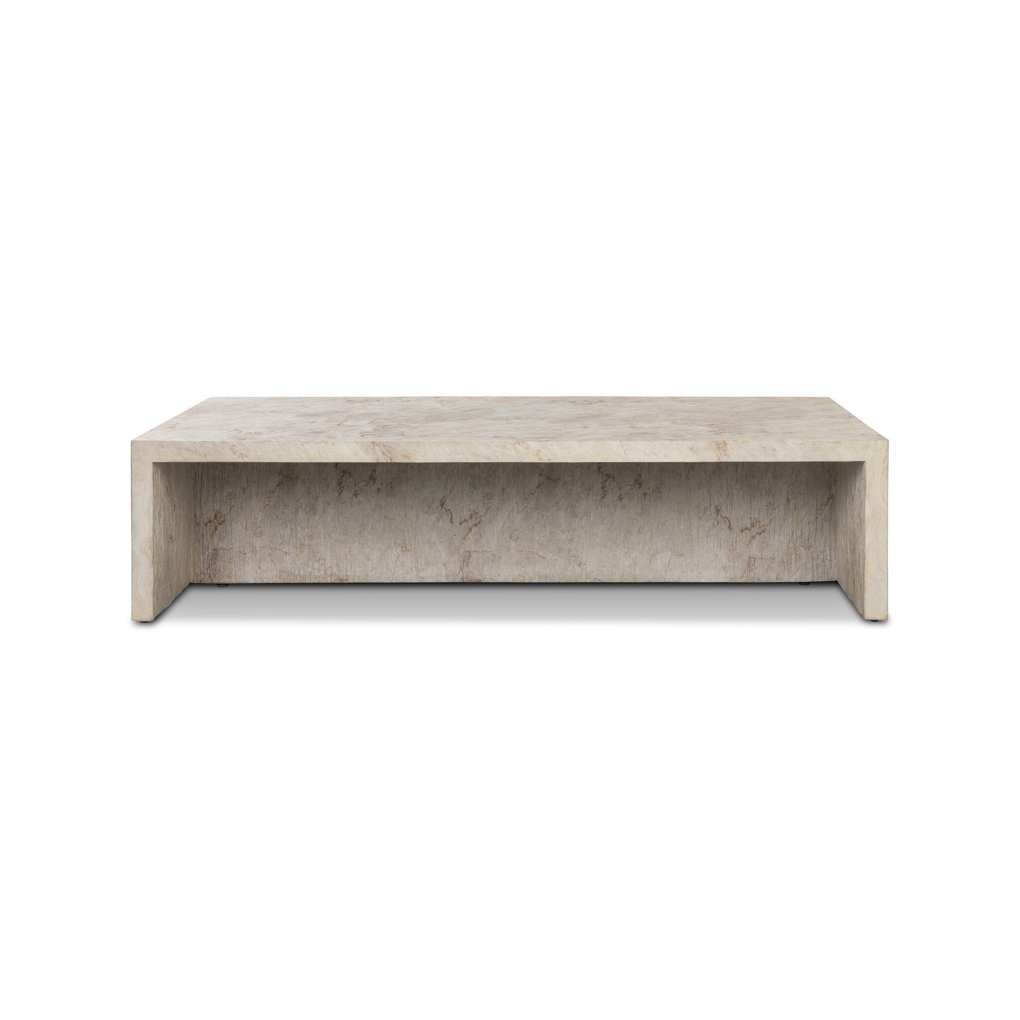 Ludlow Outdoor Coffee Table - Natural Veined Concrete
