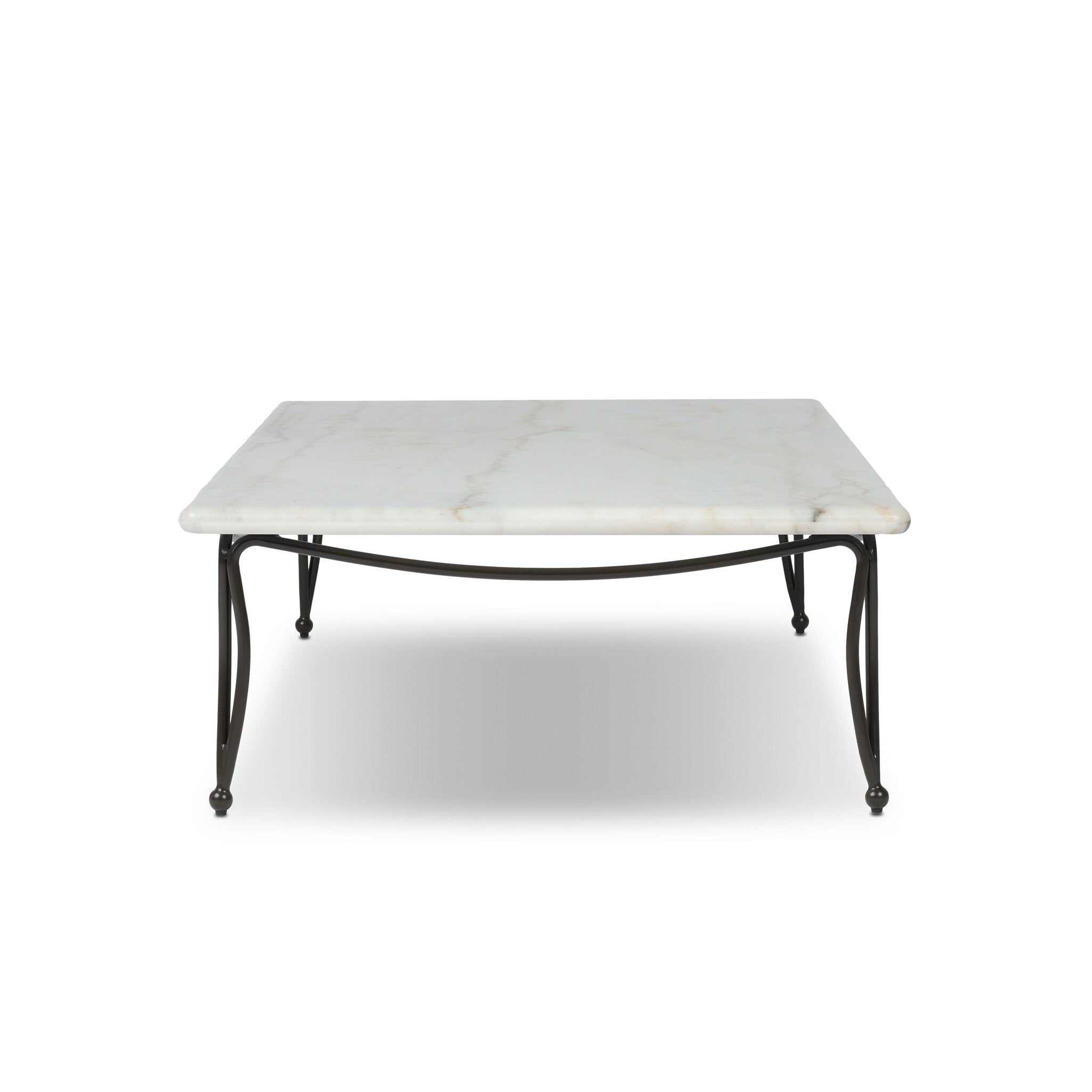 Idalia Outdoor Coffee Table - White Marble
