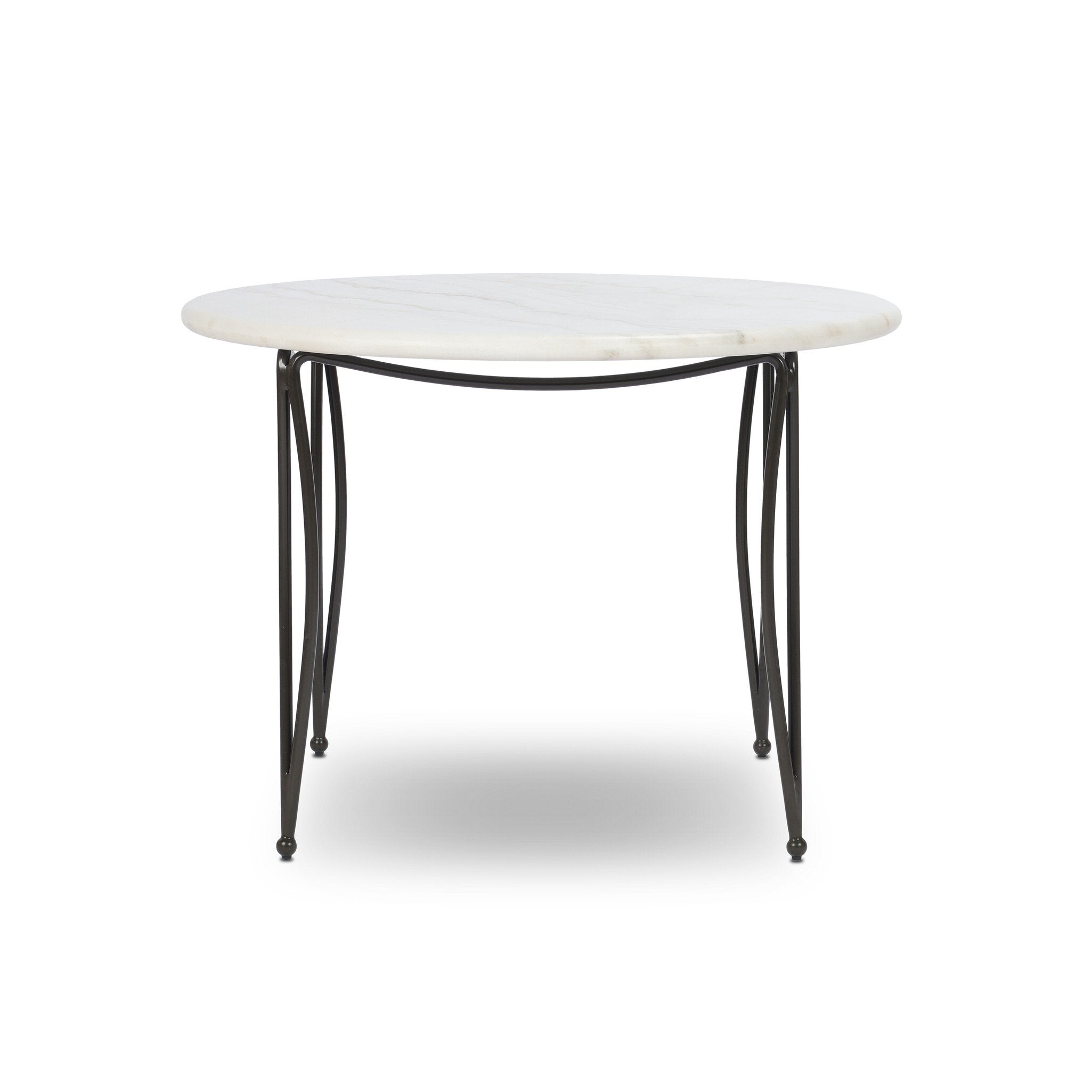 Idalia 42" Outdoor Dining Table - White Marble