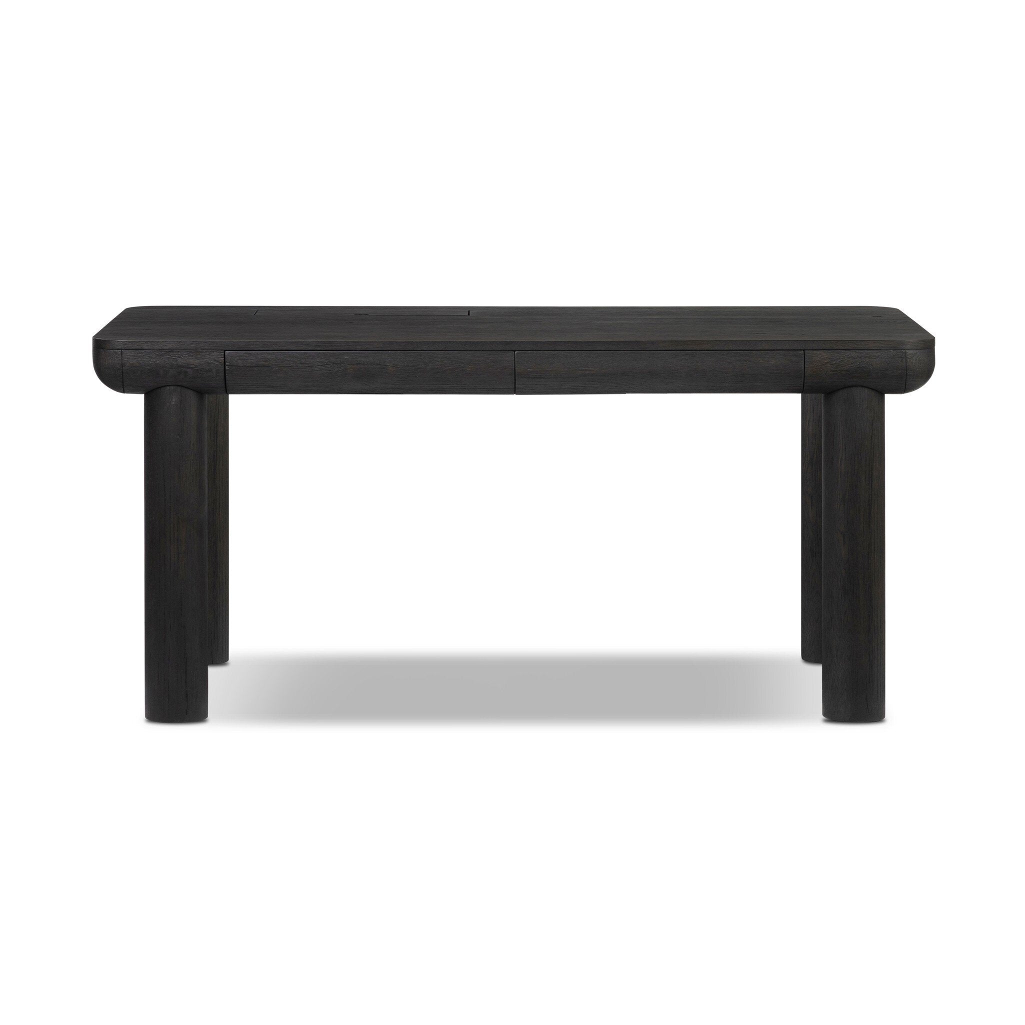 Taylor Standing Desk - Worn Black Oak Veneer