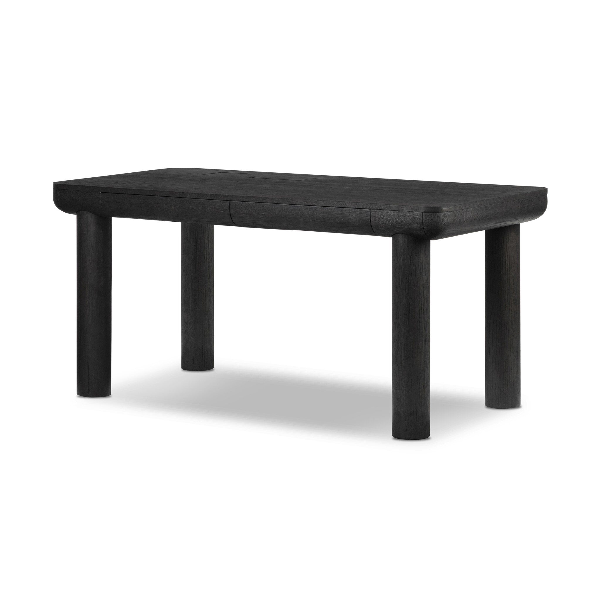 Taylor Standing Desk - Worn Black Oak Veneer