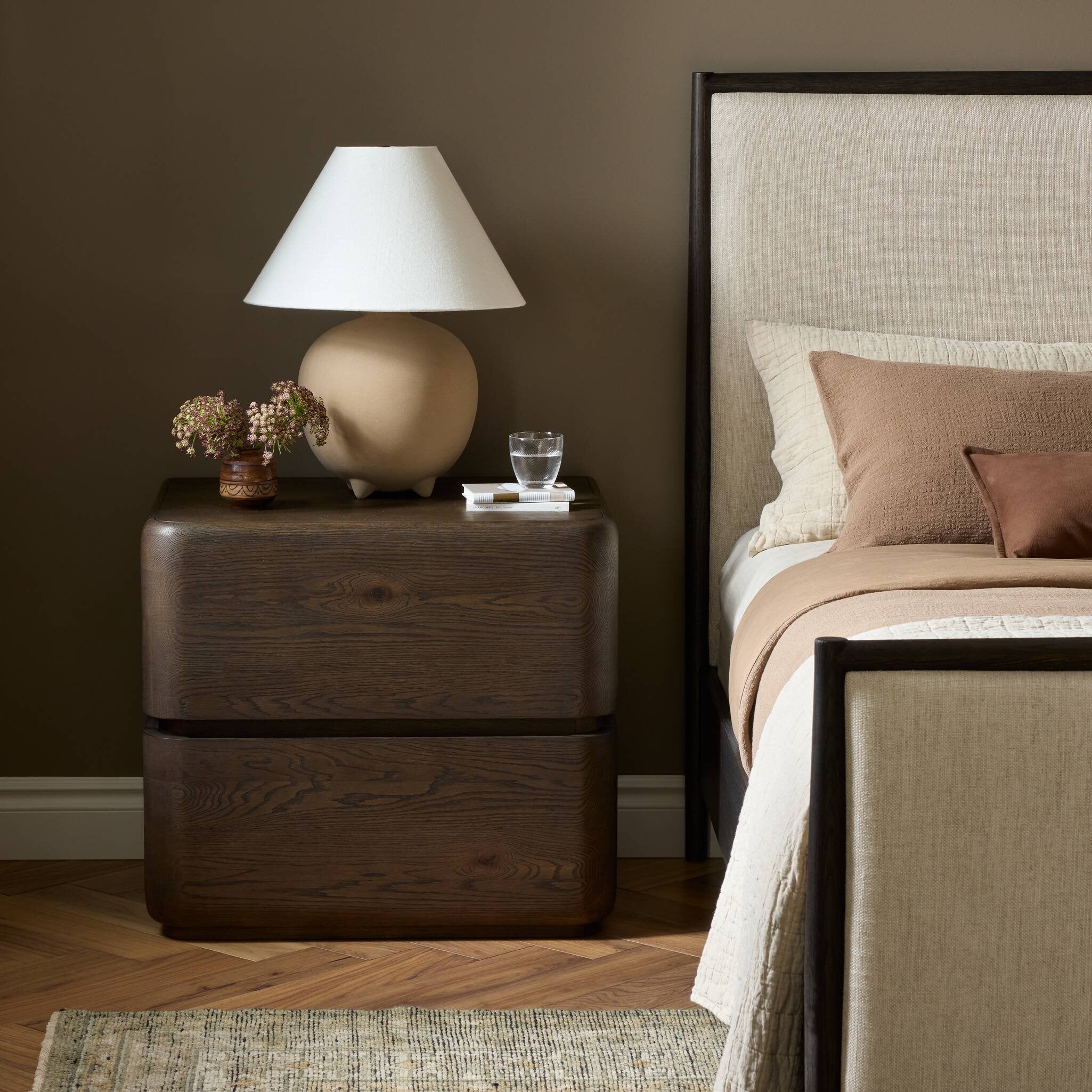 Trona Nightstand - Tobacco Oak