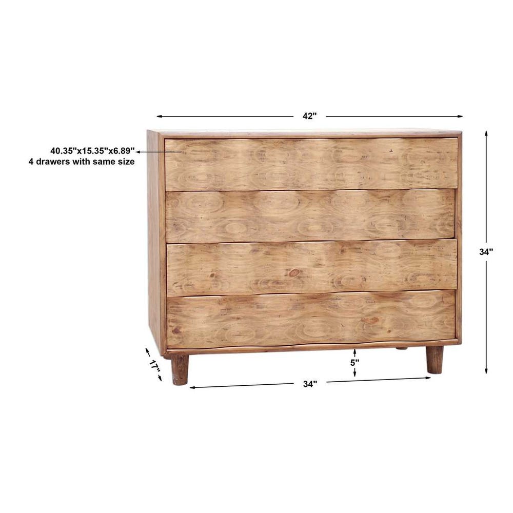 Uttermost Crawford Light Oak Accent Chest