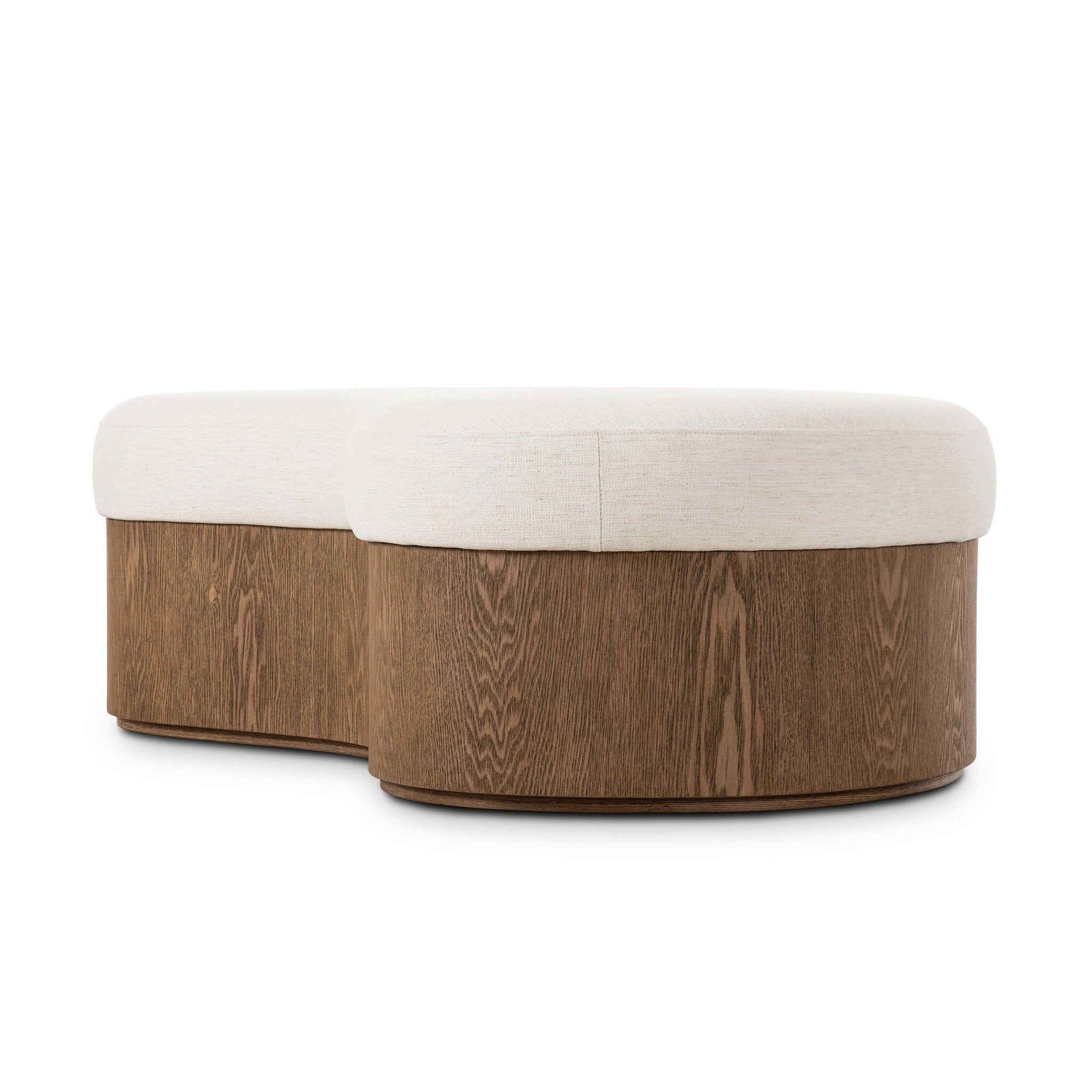 Celeste Cocktail Ottoman - Crypton Nomad Snow
