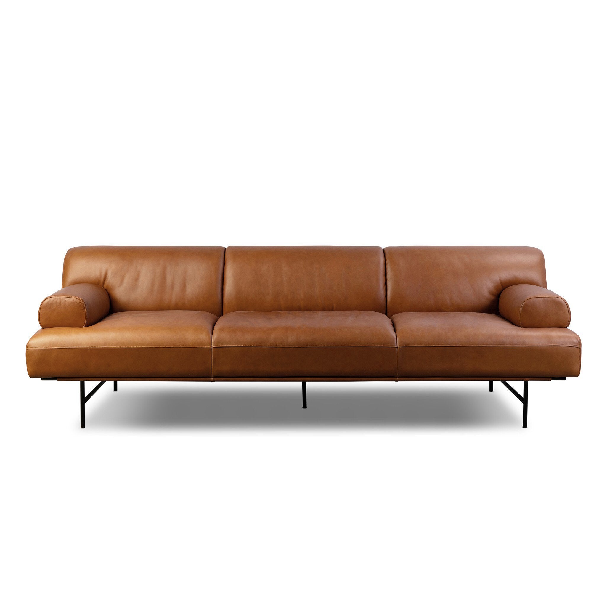 Blaine 96" Sofa - Lorento Cognac