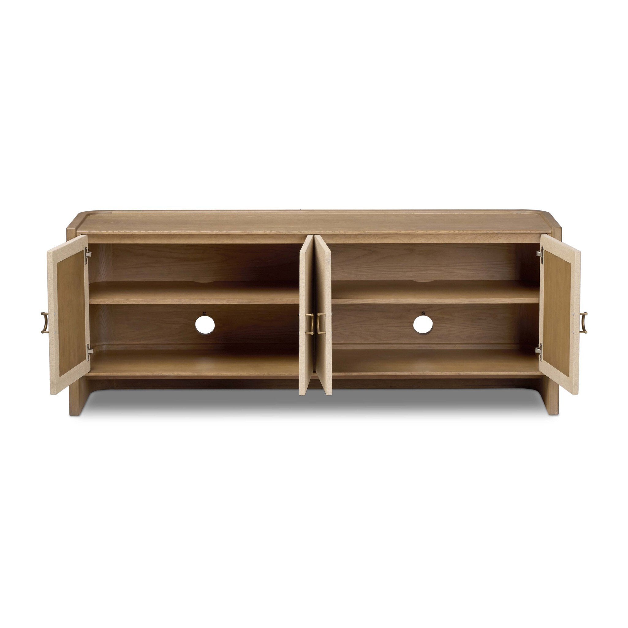 Kiran Media Console - Sandy Oak Veneer