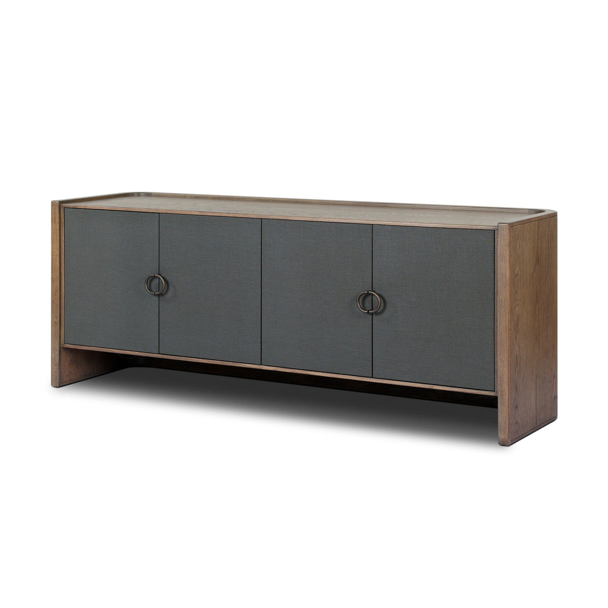 Kiran Media Console - Amber Oak Veneer by Four Hands, product view