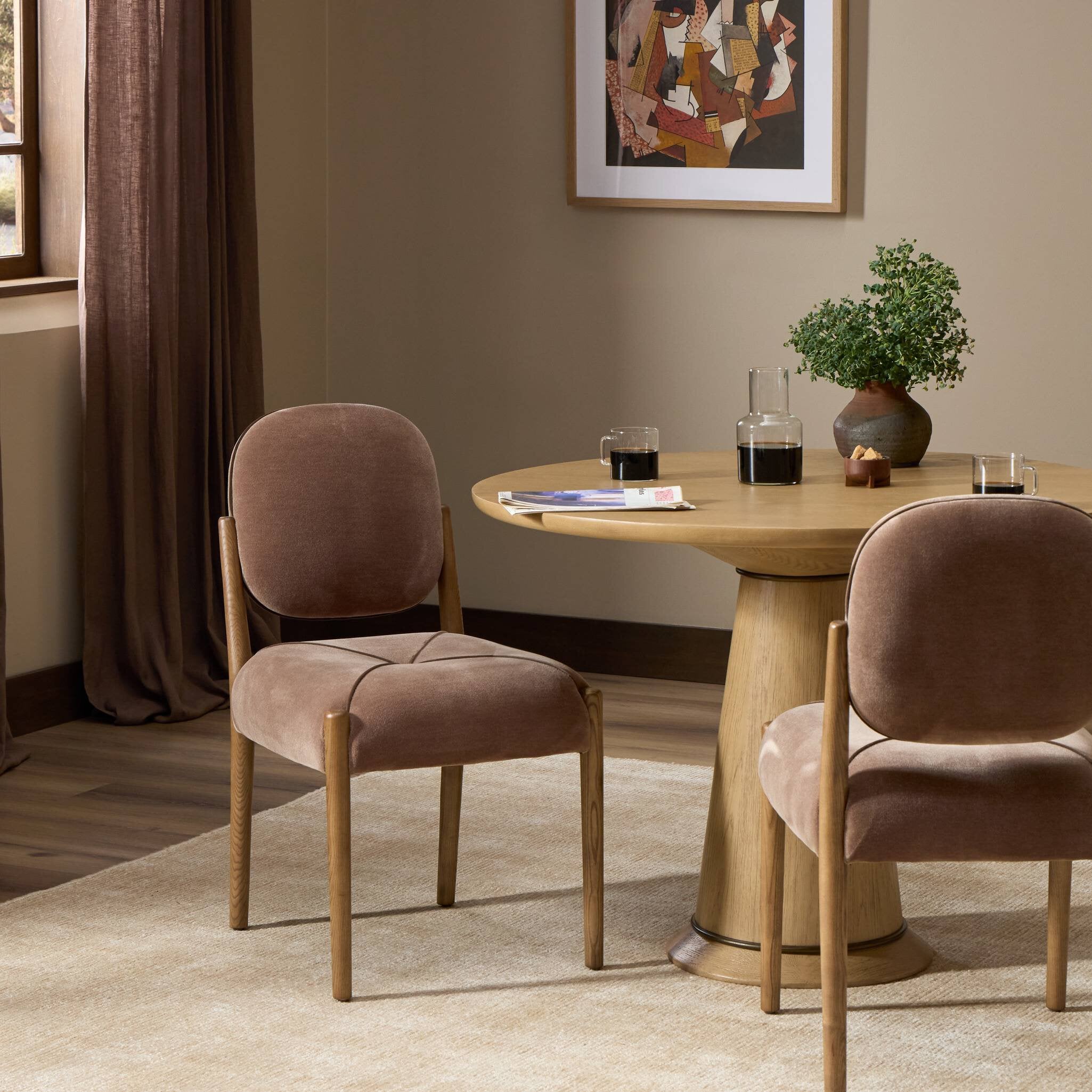 Auden Dining Chair - Monte Mushroom