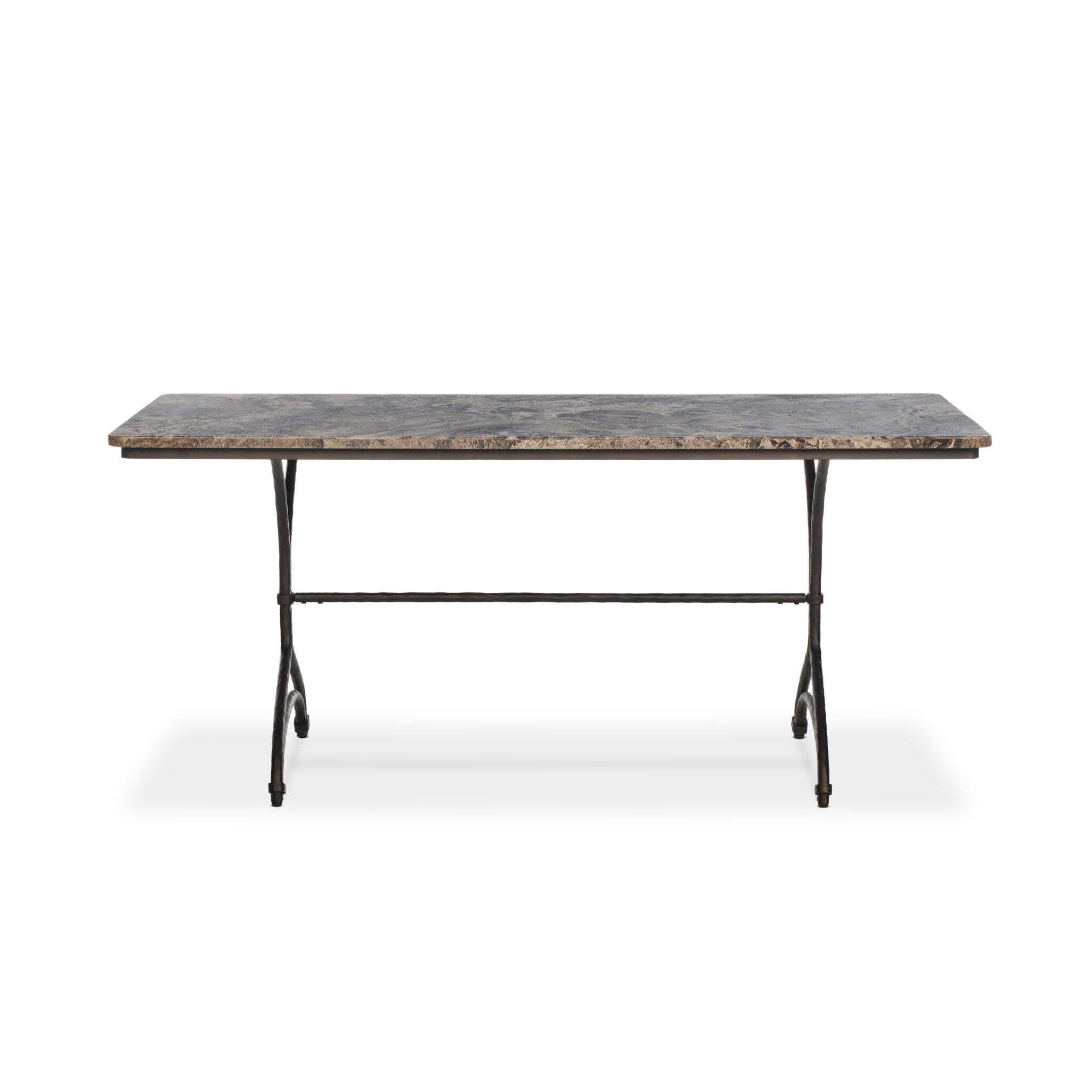 Nyssa Dining Table - Warm Grey Marble