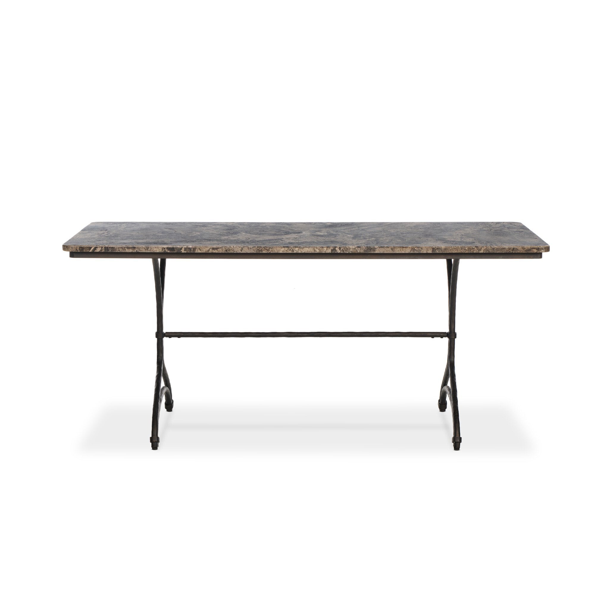 Nyssa Dining Table - Warm Grey Marble