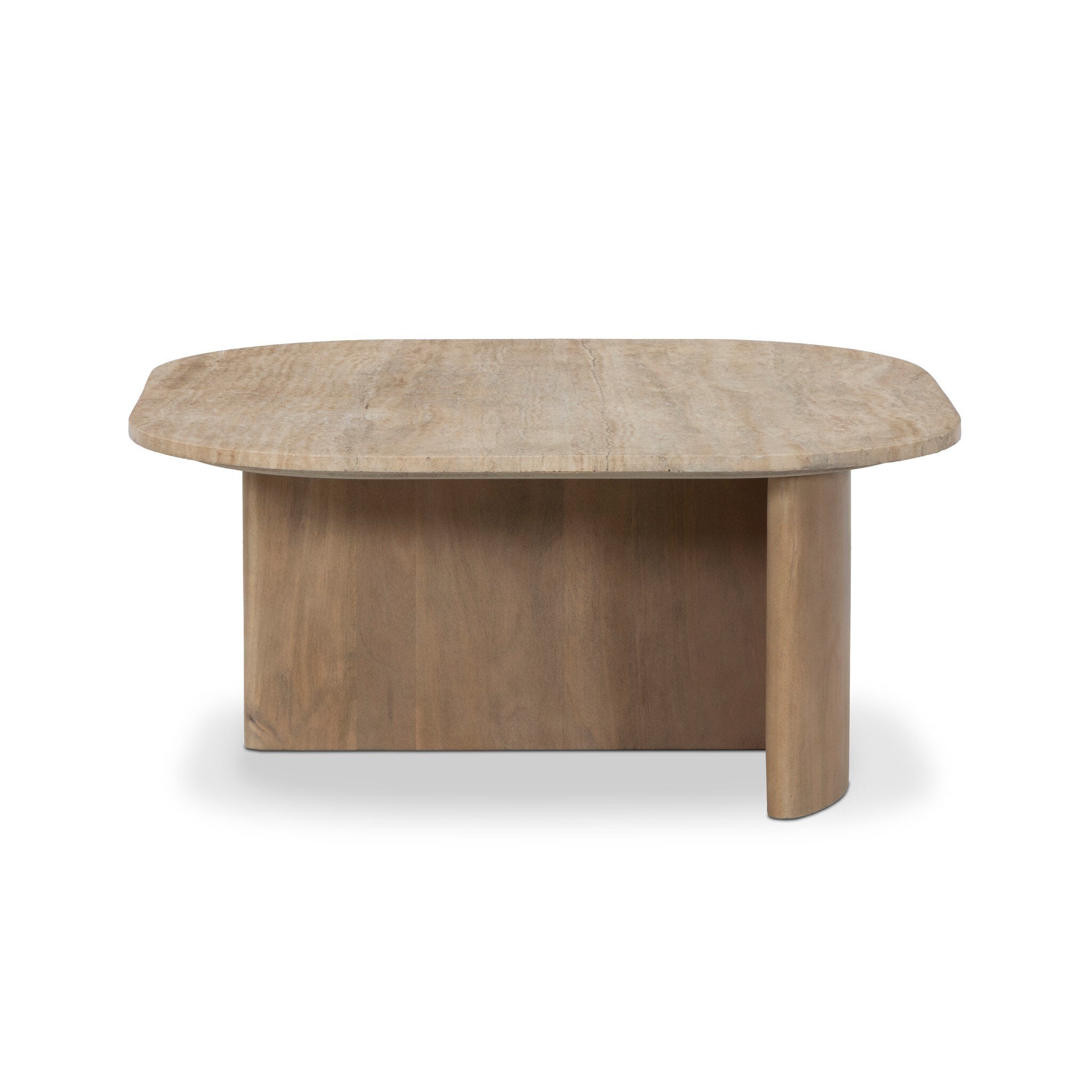 Christopher Coffee Table - Taupe Travertine