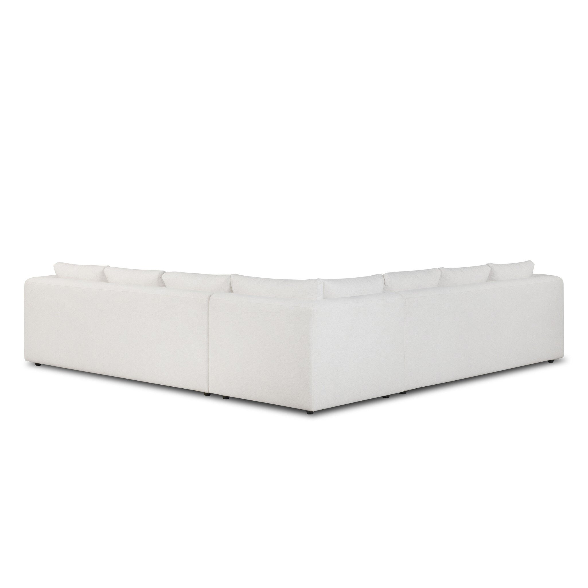 Anissa 3 Piece Corner Sectional - Crypton Nomad Snow