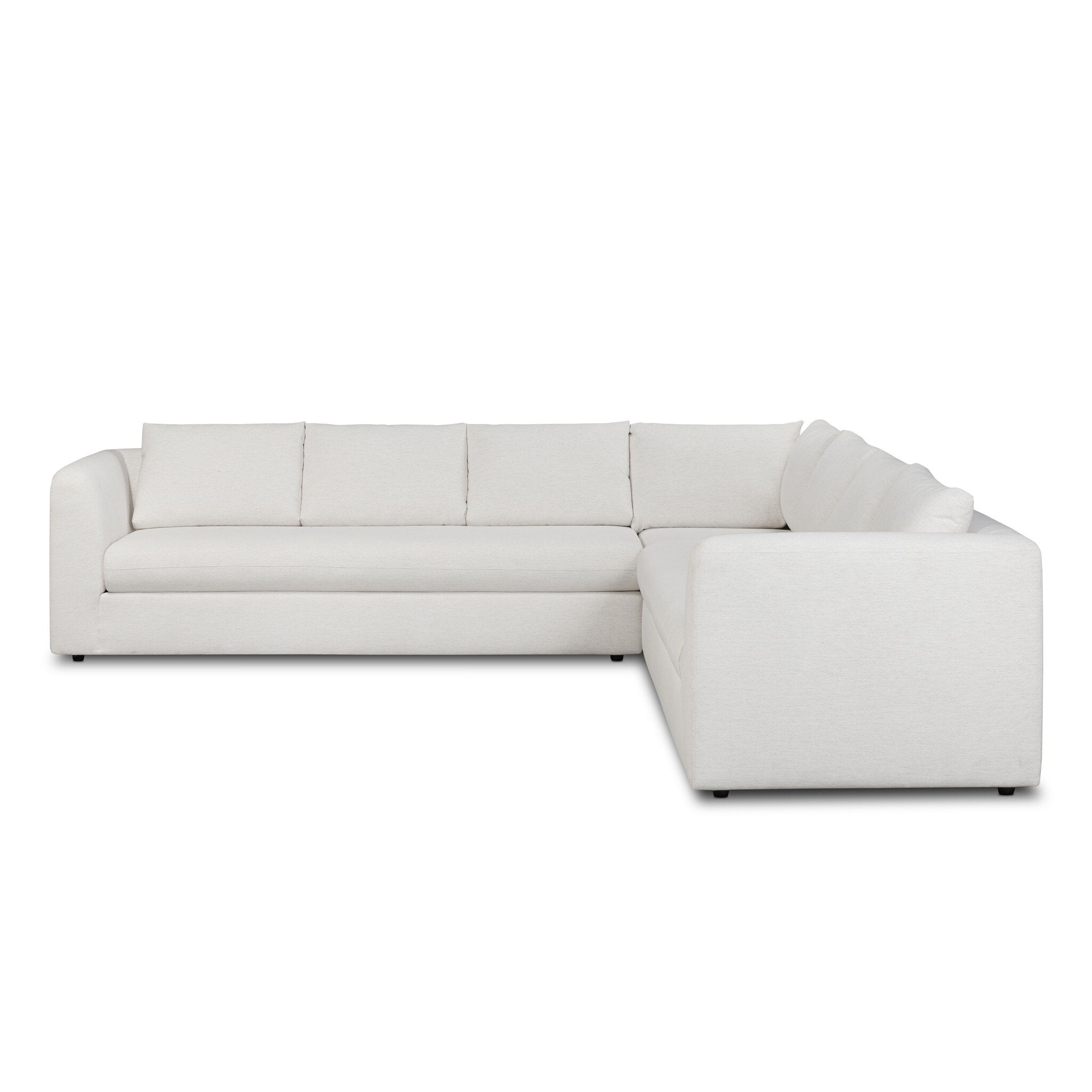 Anissa 3 Piece Corner Sectional - Crypton Nomad Snow