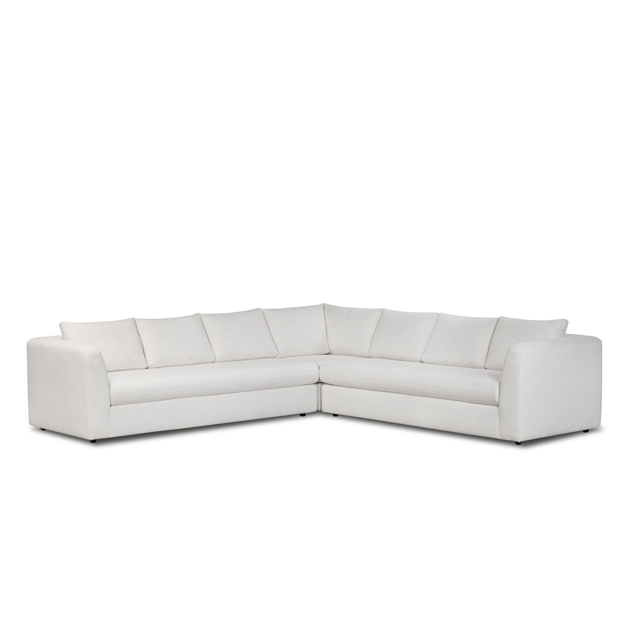 Anissa 3 Piece Corner Sectional - Crypton Nomad Snow