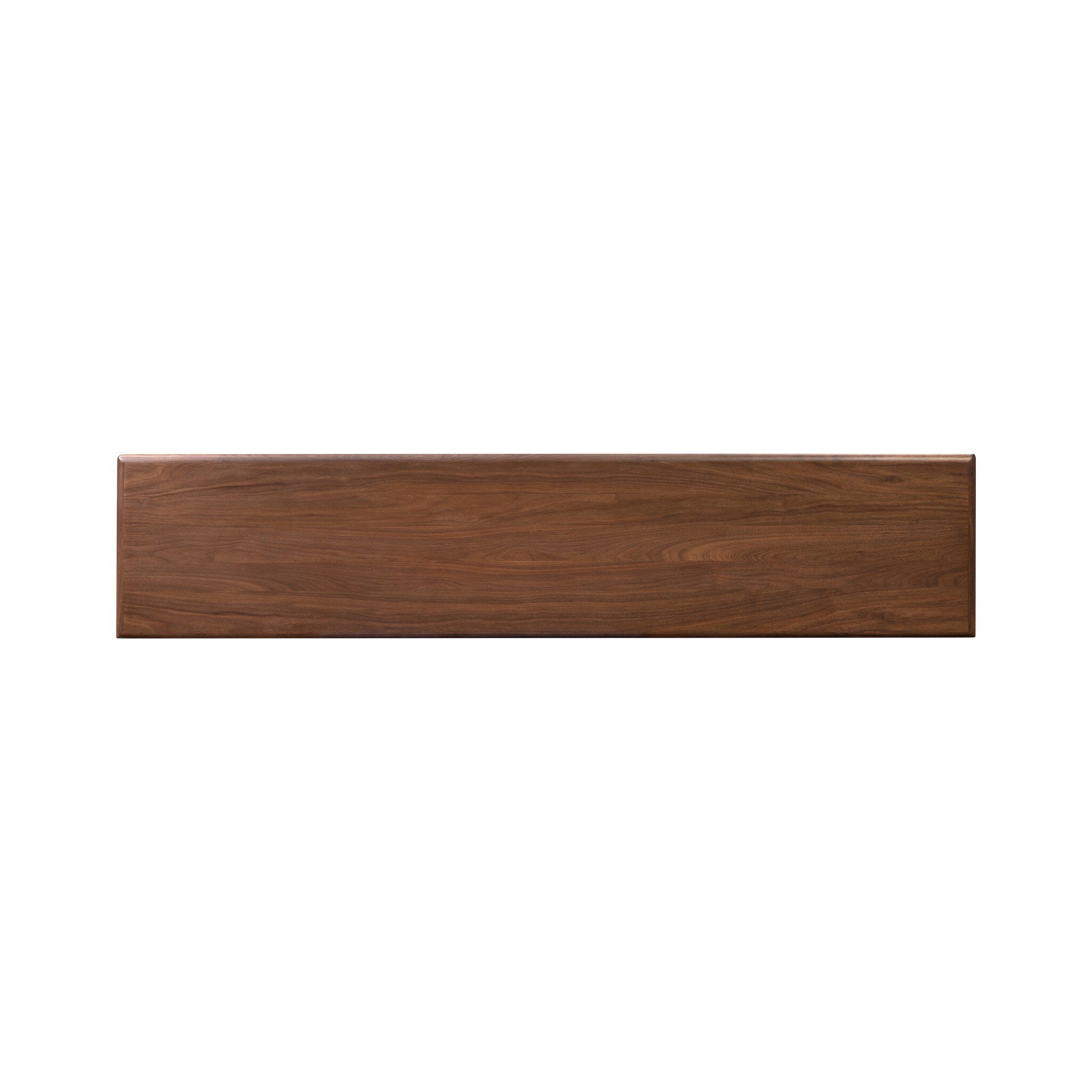 Vincent Media Console with Record Storage - Dark Brown Walnut Veneer