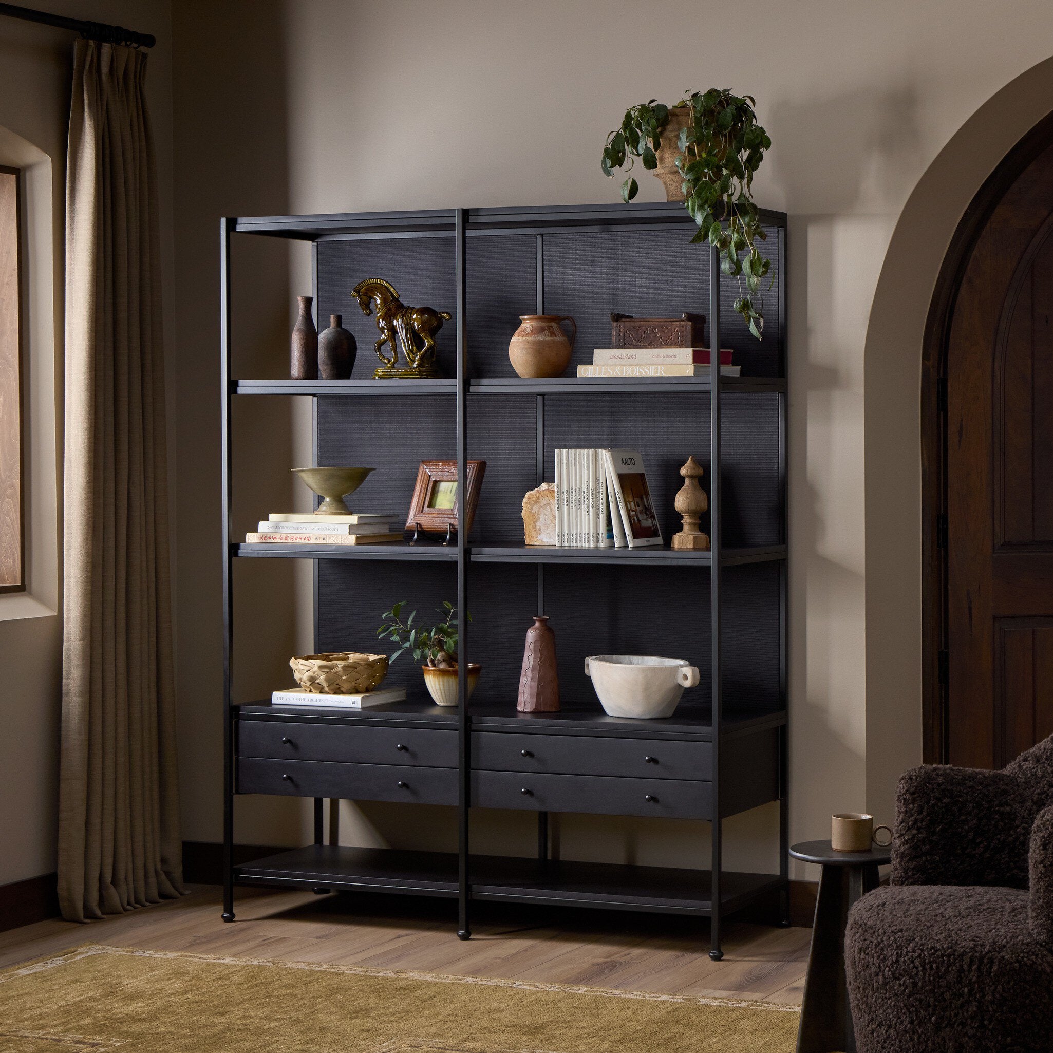 Igor Bookcase - Satin Black