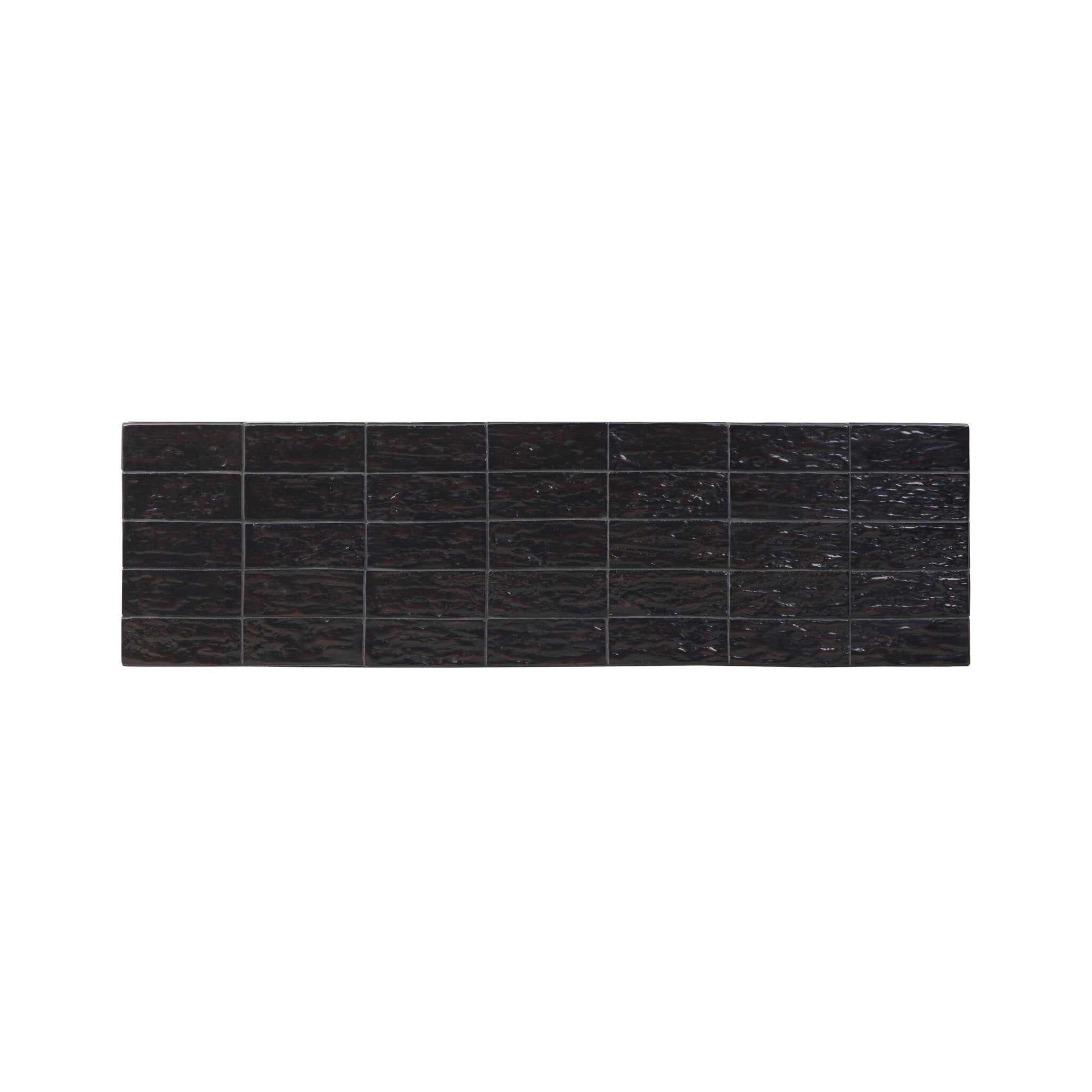 Tanik Console Table - Textured Brown Tile