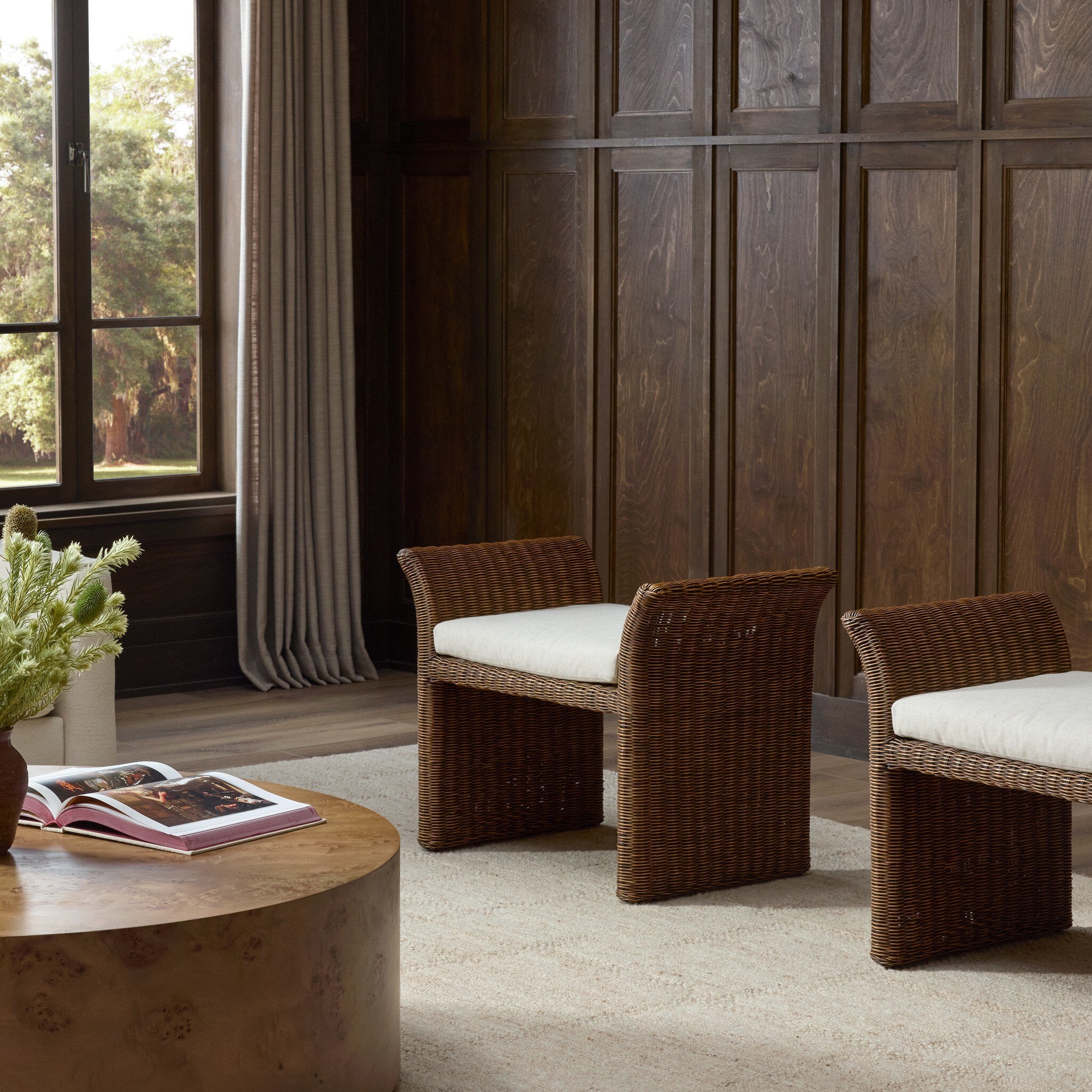 Fiora Accent Stool - Lynchart Sand