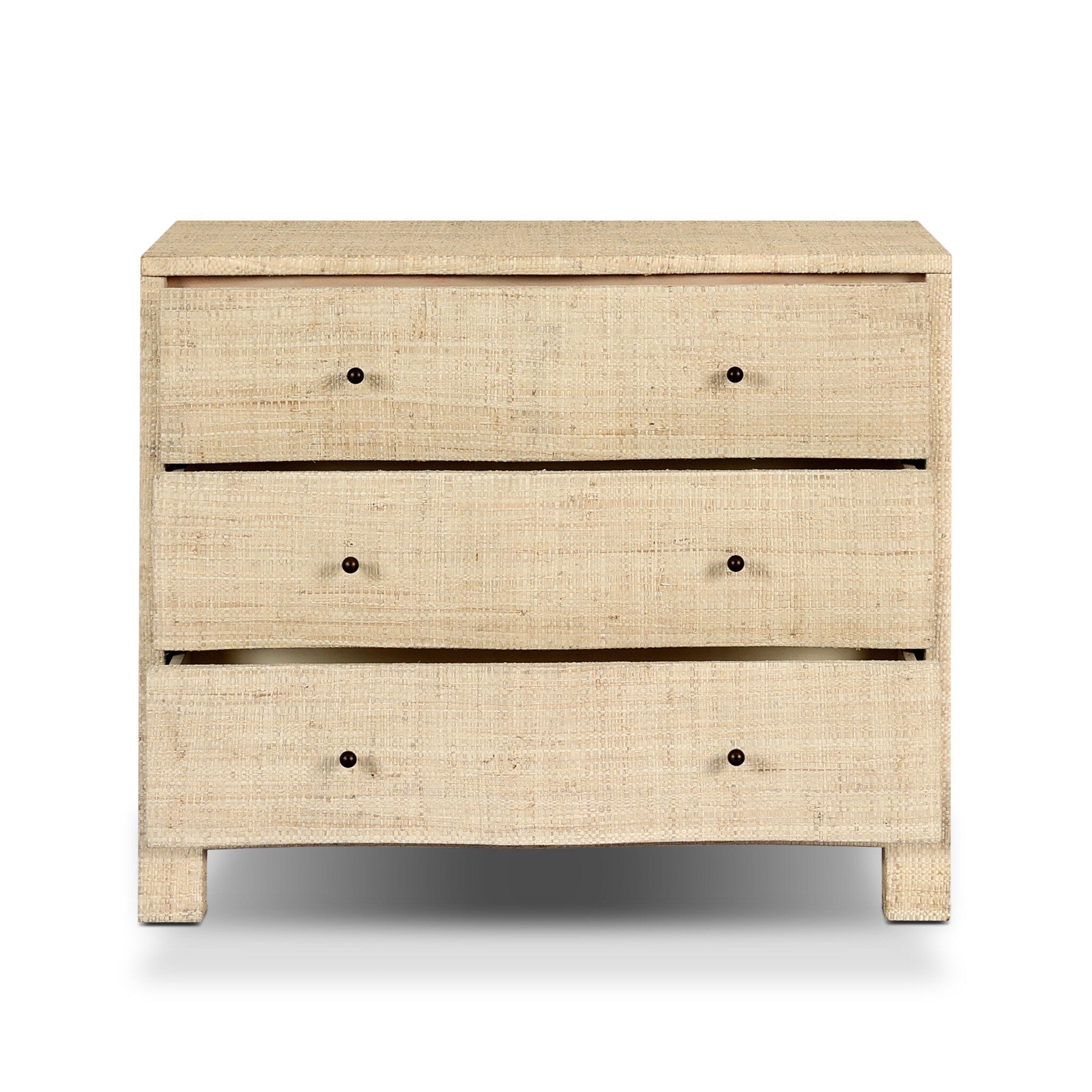 Hollis Nightstand - Natural Fleck Raffia