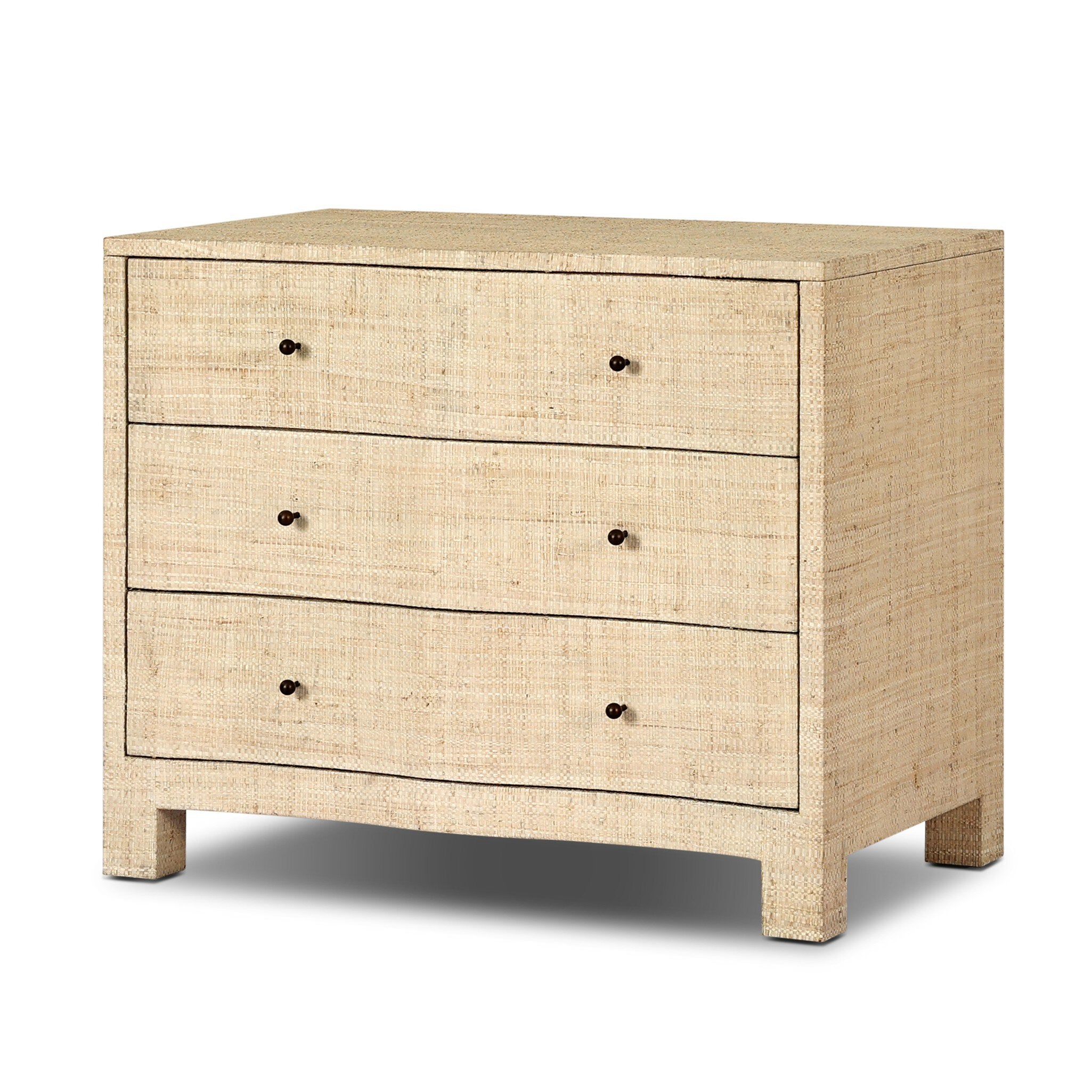 Hollis Nightstand - Natural Fleck Raffia