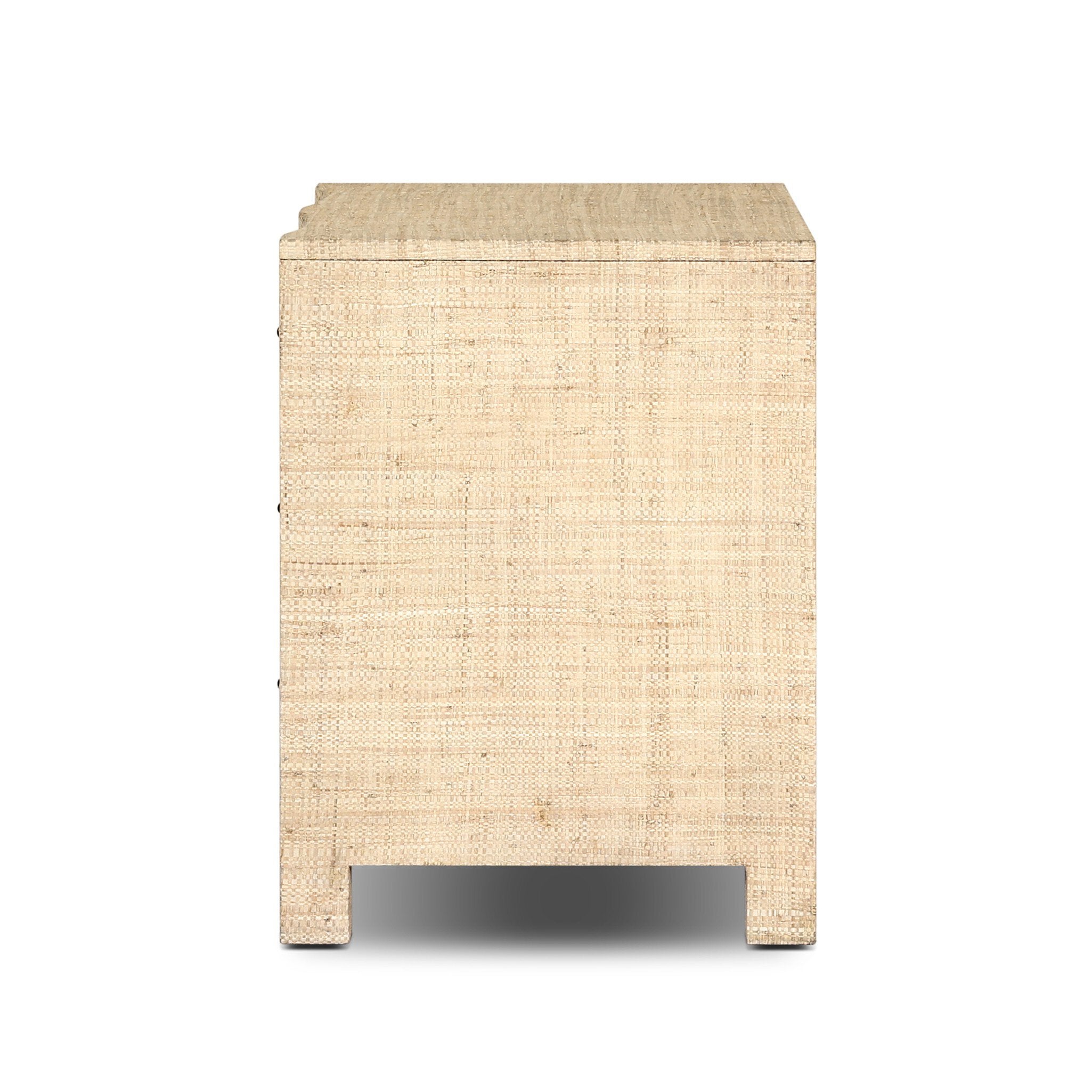 Hollis Nightstand - Natural Fleck Raffia