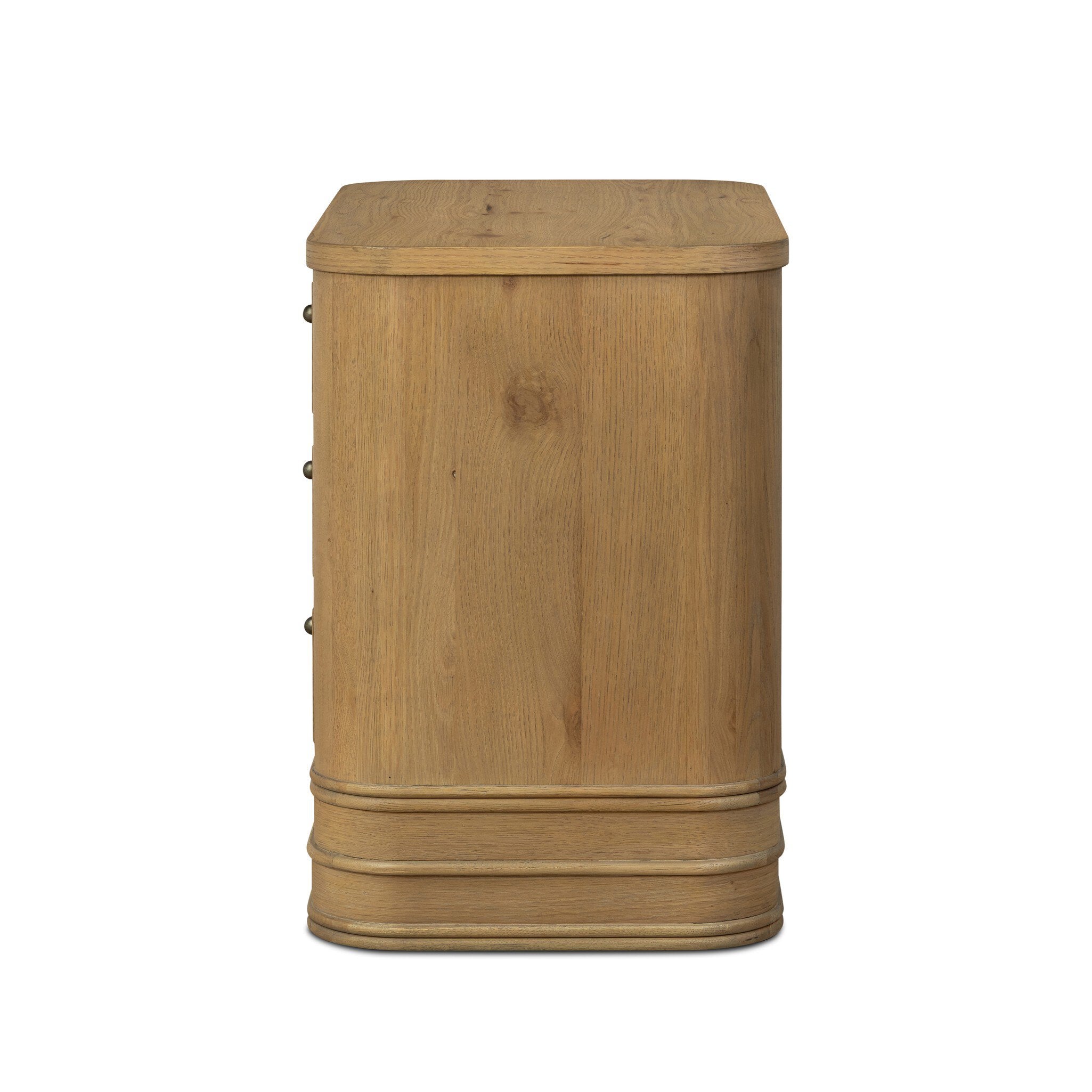 Minnie Nightstand - Aged Natural Oak Veneer
