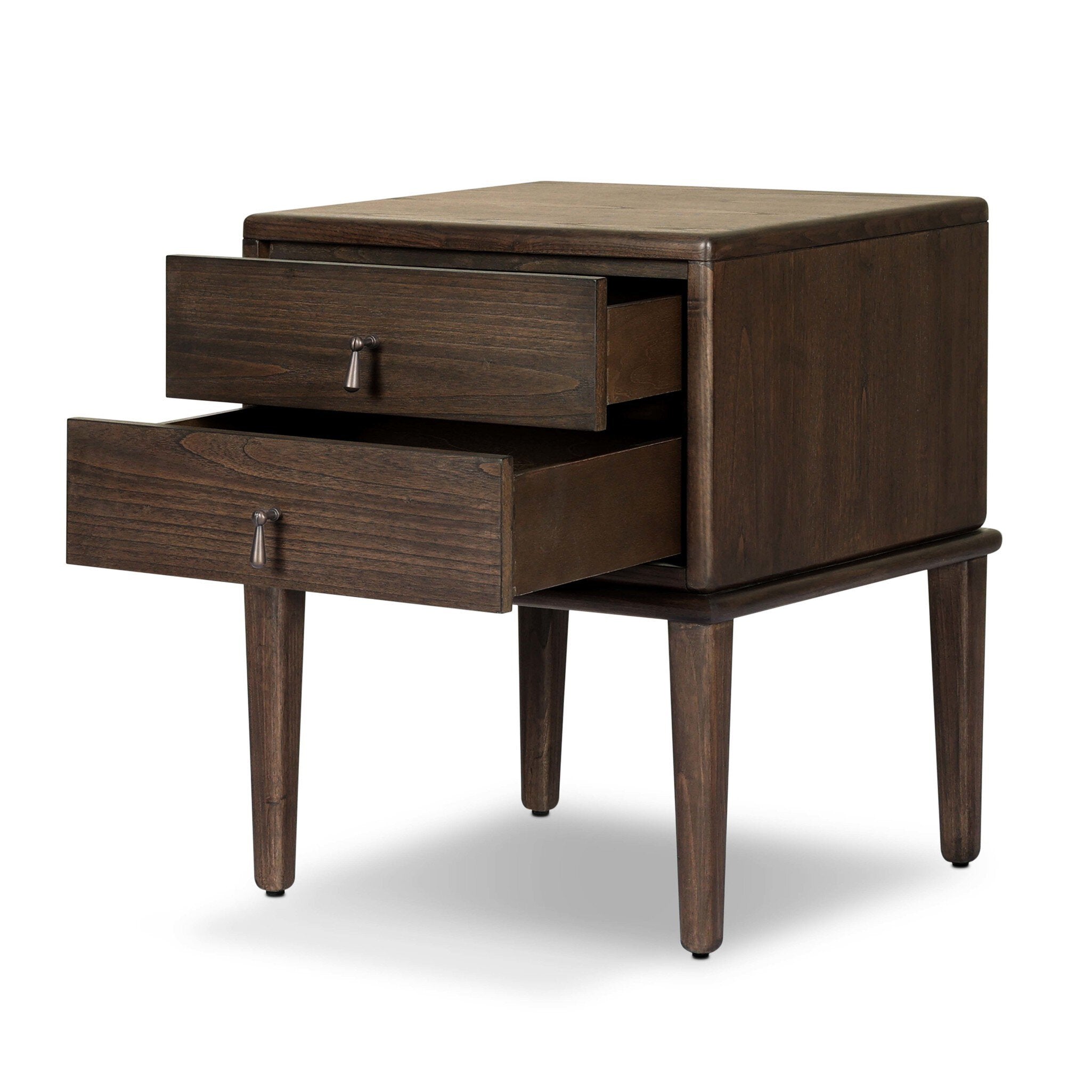 Zaria Nightstand - Dark Brown Sungkai