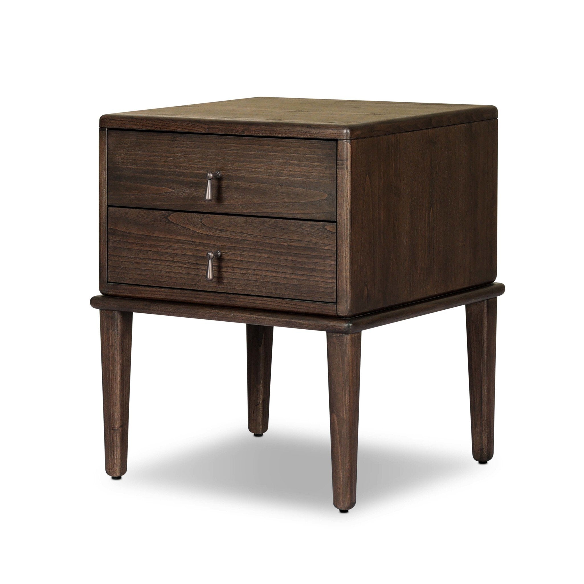 Zaria Nightstand - Dark Brown Sungkai