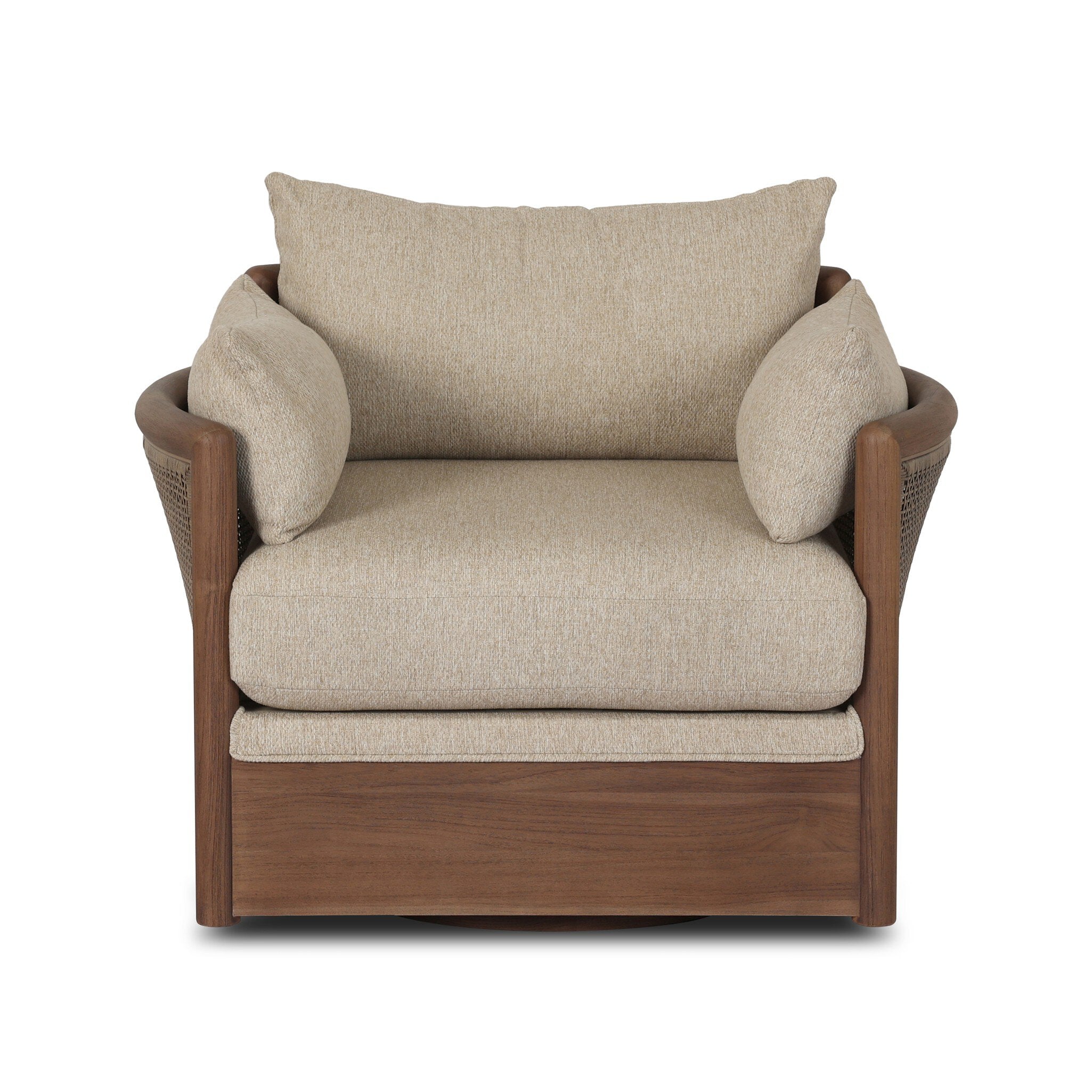 Barbosa Outdoor Swivel Chair - Concha Beige