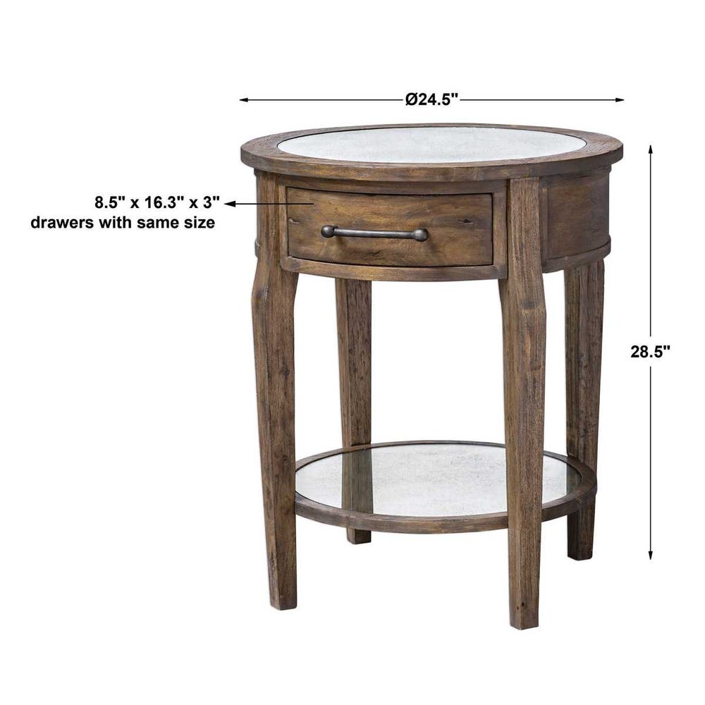 Uttermost Raelynn Wood Lamp Table