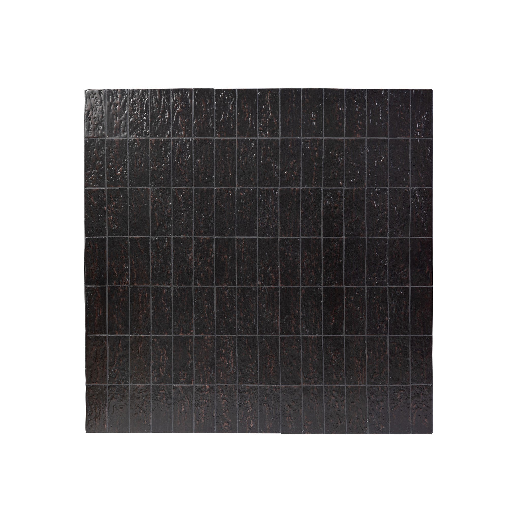 Tanik Coffee Table - Textured Brown Tile