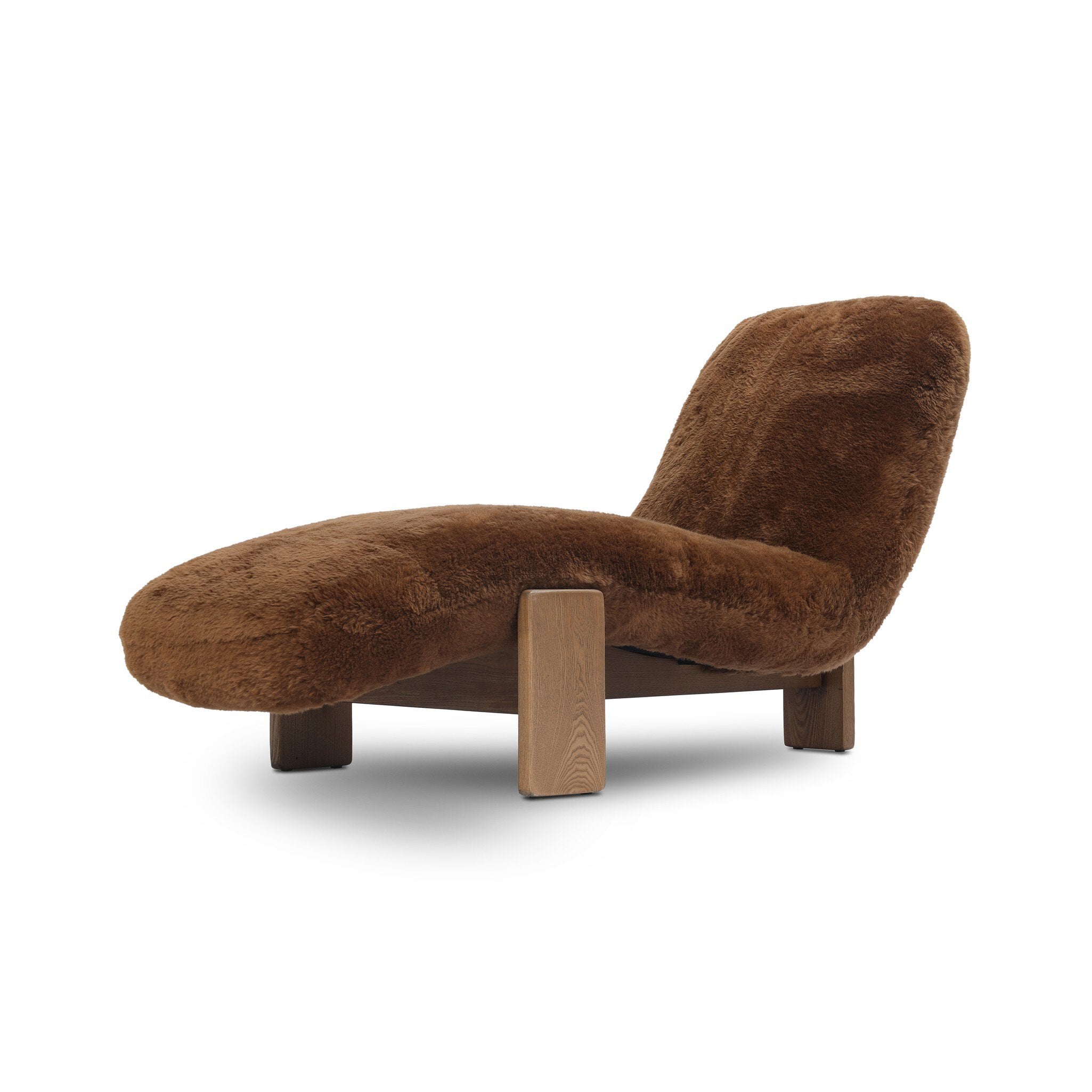 Rivas Chaise - Ochre Shearling