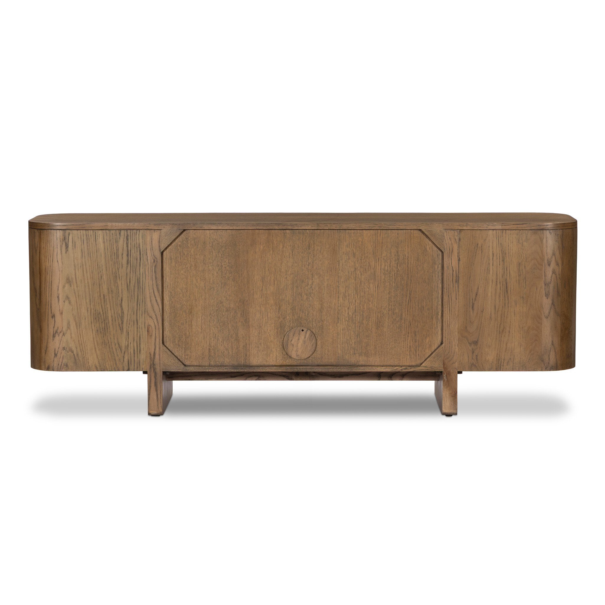 Elle 4 Door Media Console - Tawny Oak Veneer