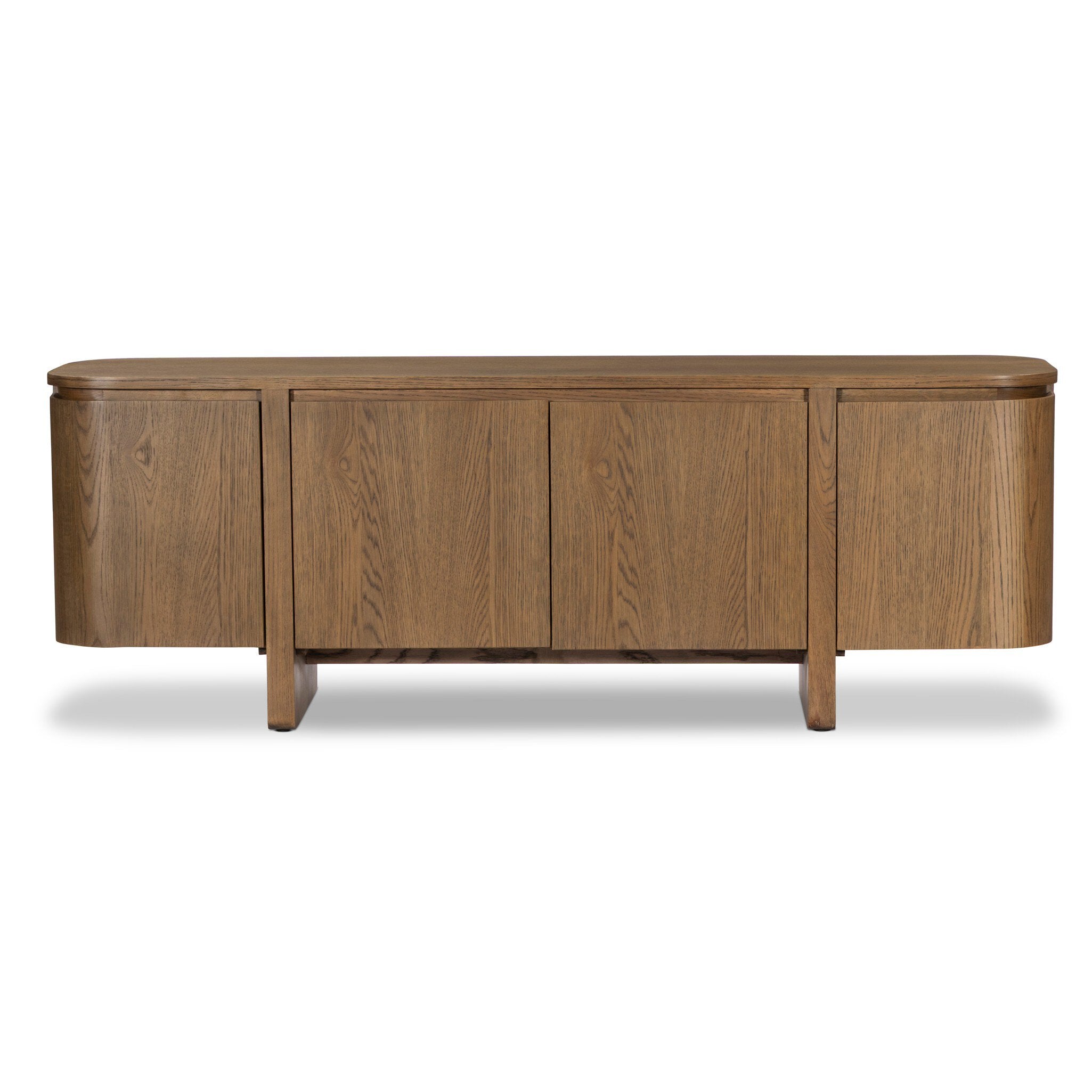 Elle 4 Door Media Console - Tawny Oak Veneer