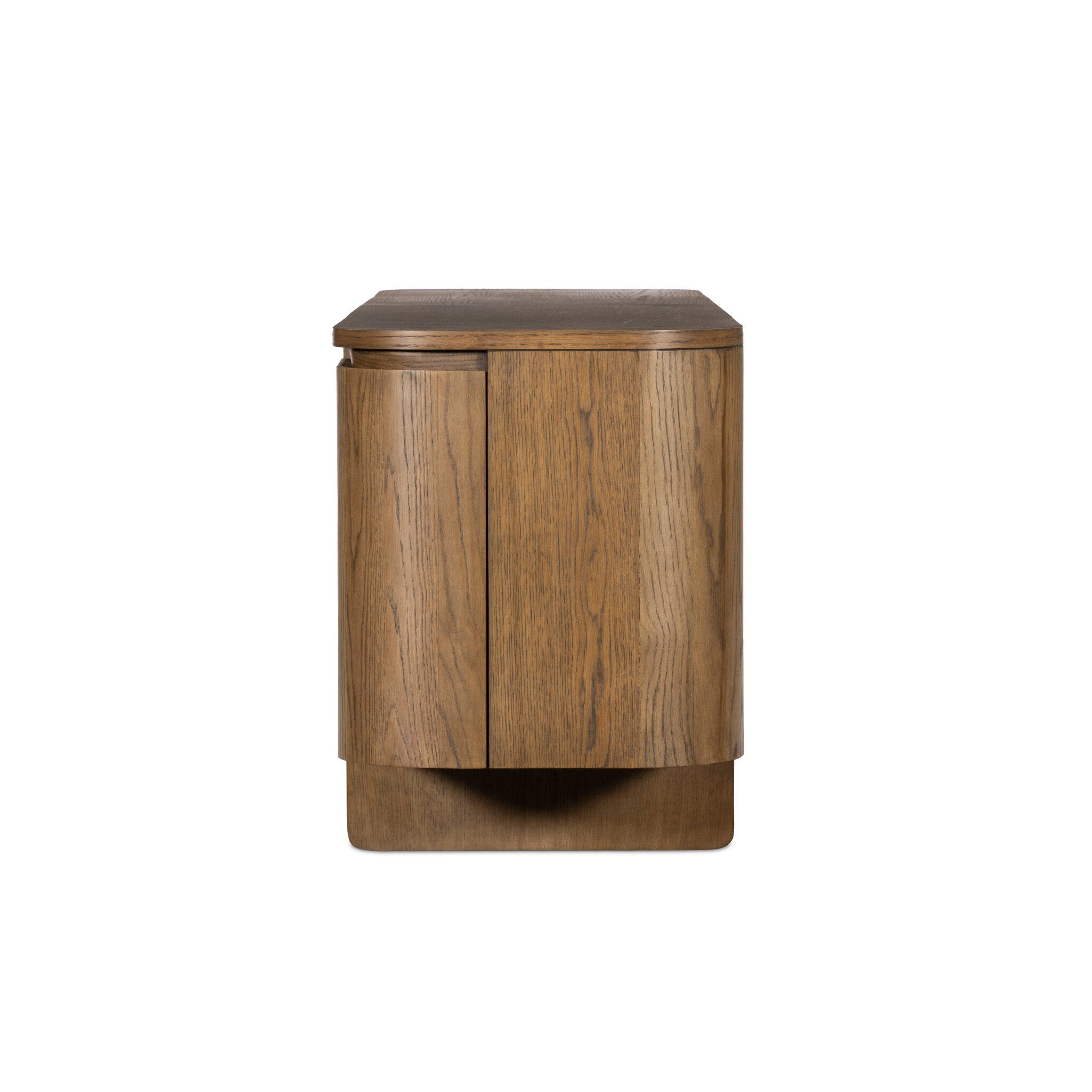 Elle 4 Door Media Console - Tawny Oak Veneer