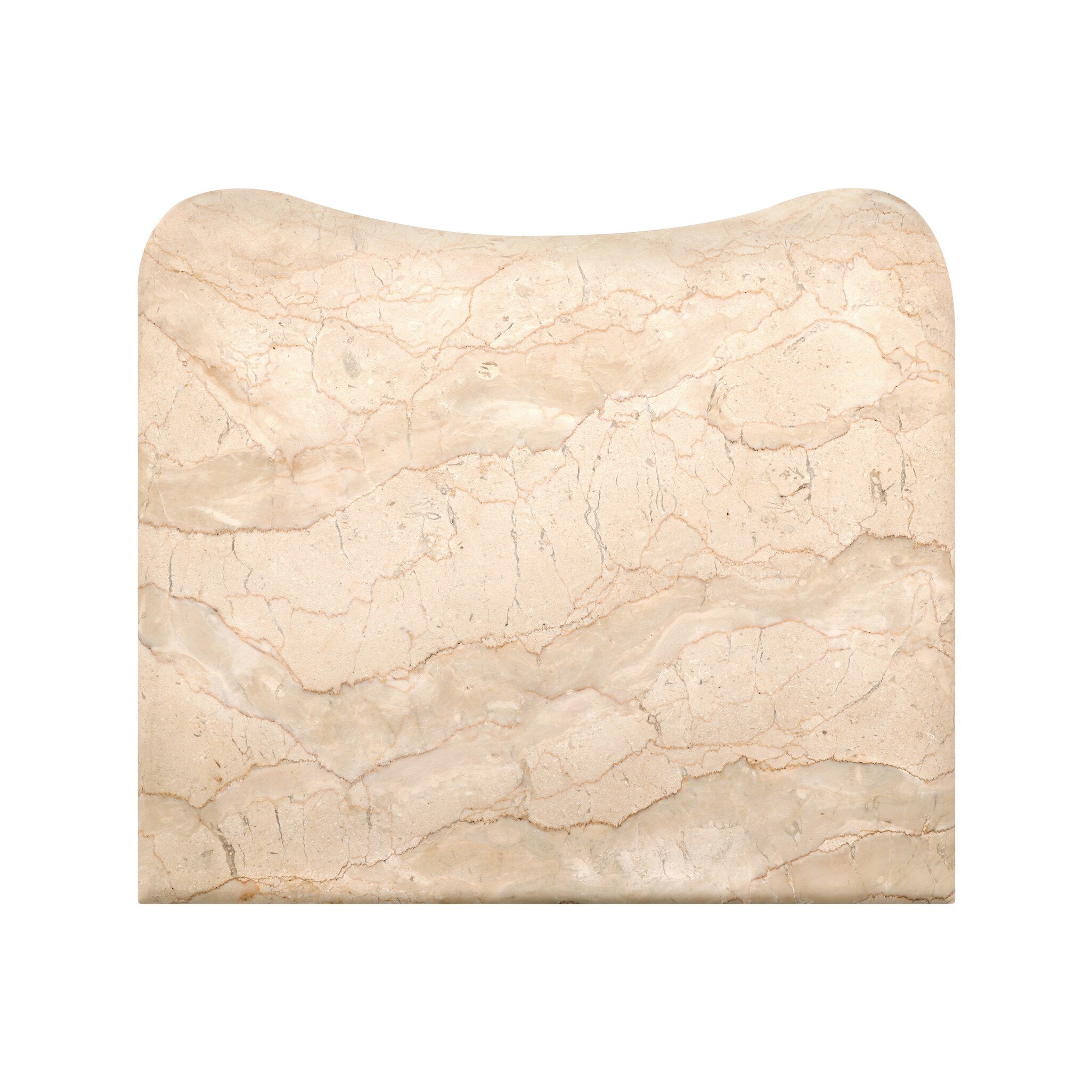 Boa Small Nightstand - Cream Marble