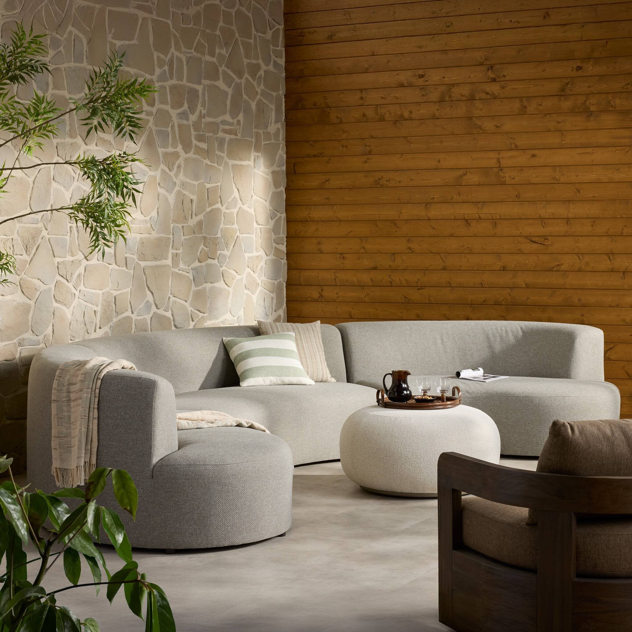 Opal Outdoor 3 Piece Sectional