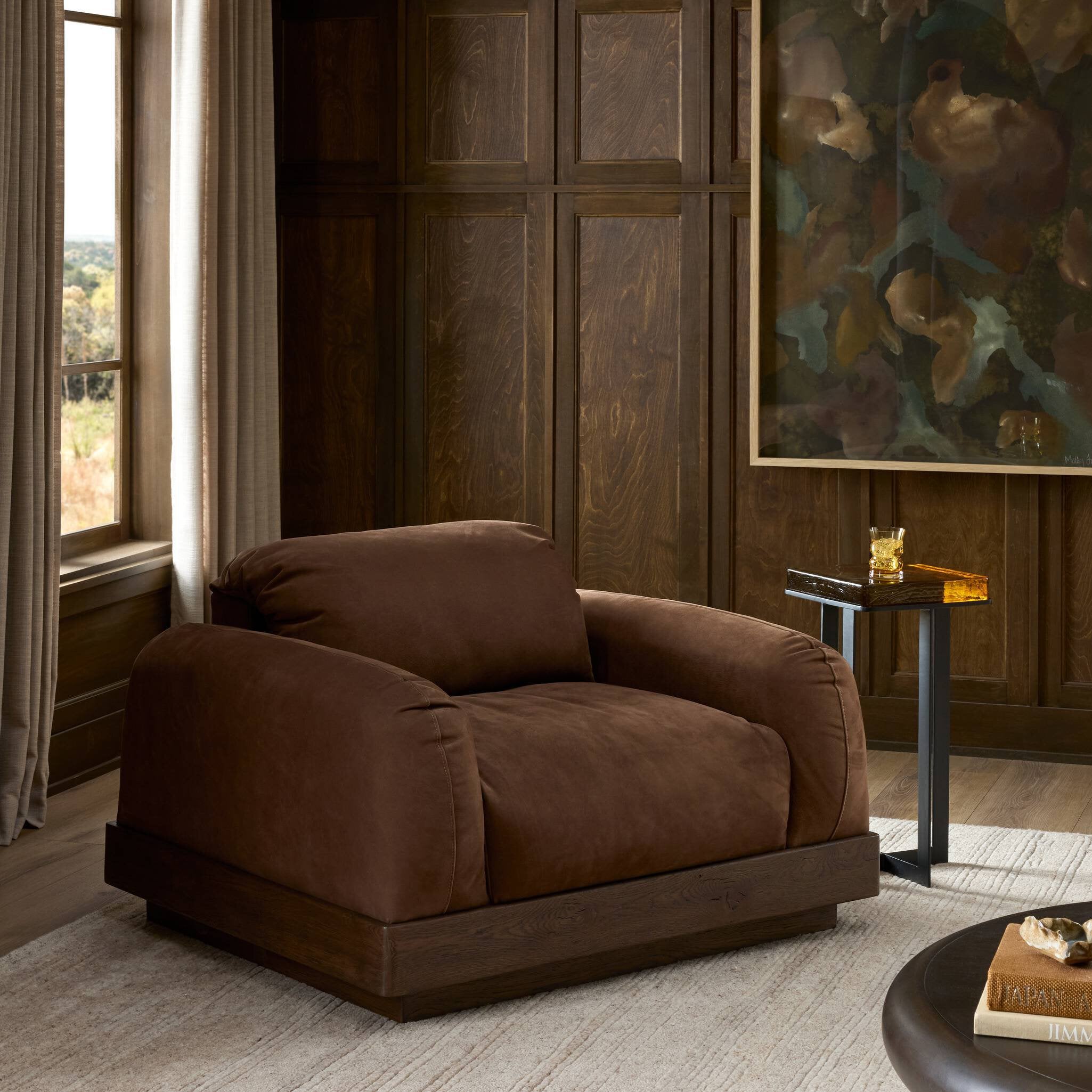 Voller Chair - Nubuck Tobacco
