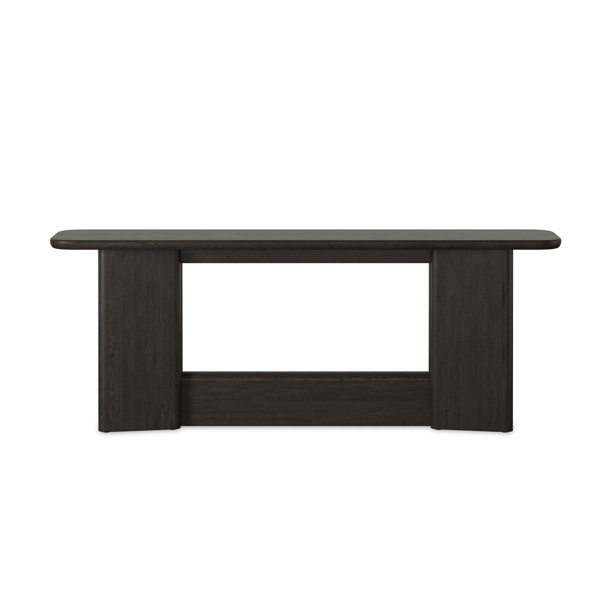 Nadine Console Table - Smoked Black Oak Veneer