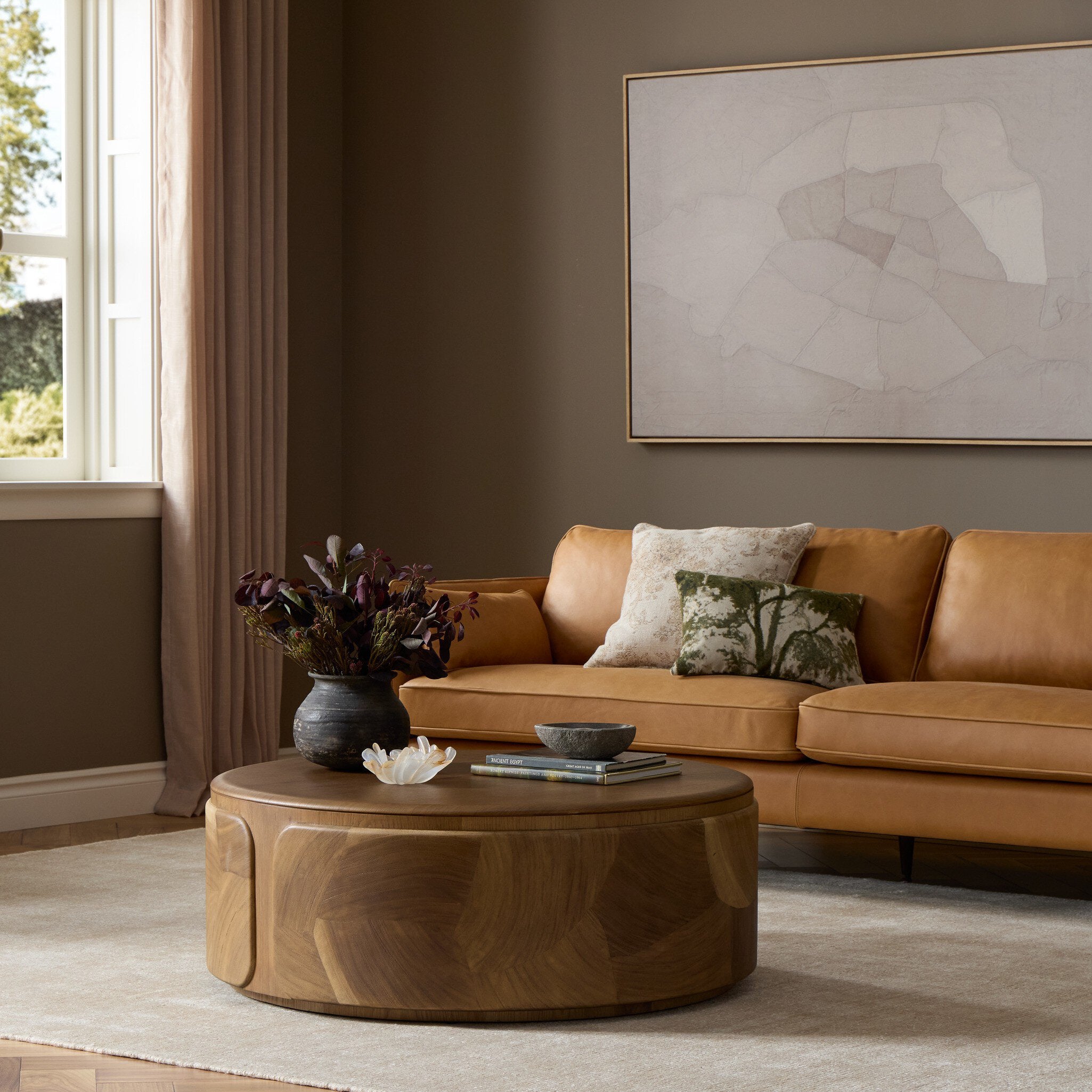 Marlena Coffee Table - Smoked American Oak Veneer