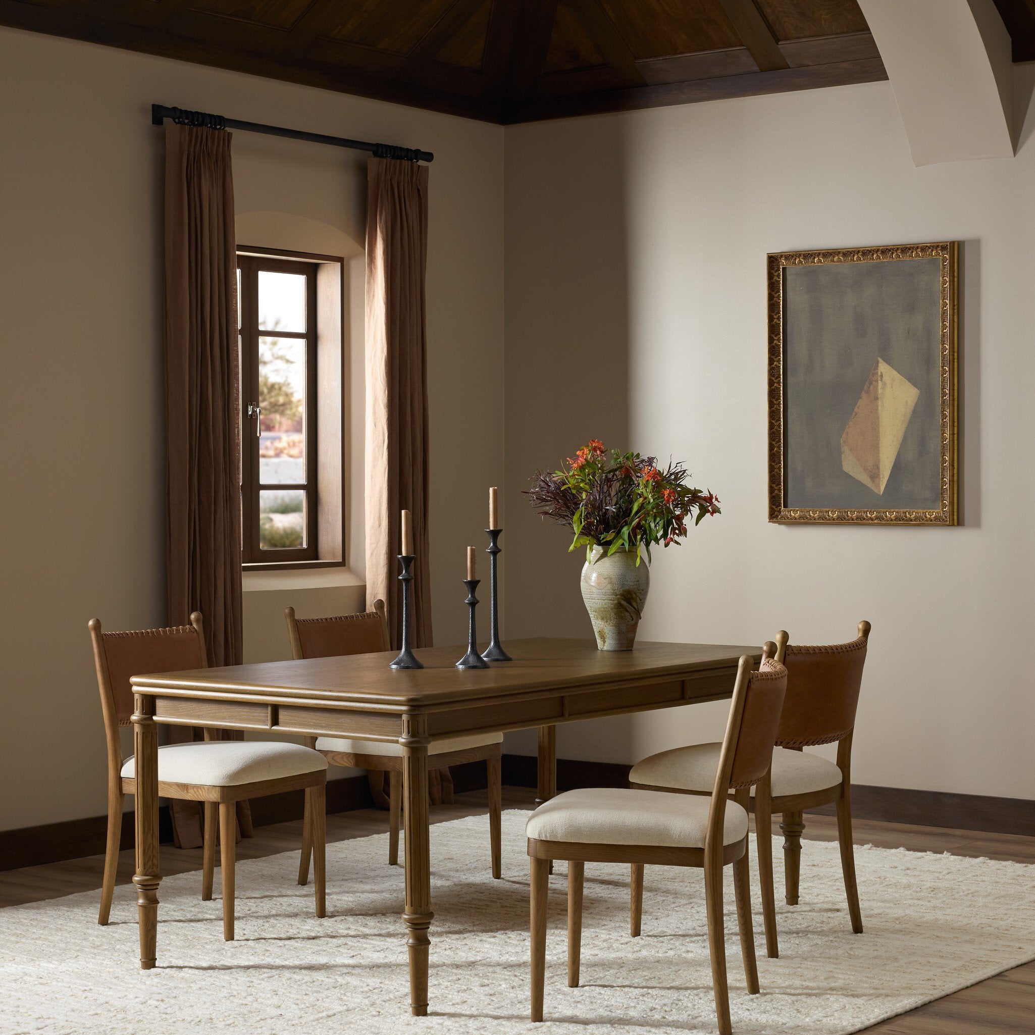 Toulouse 72" Dining Table - Toasted Oak Veneer