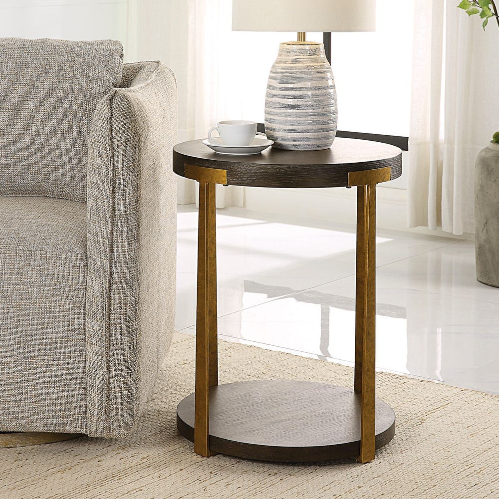 Uttermost Palisade Round Side Table