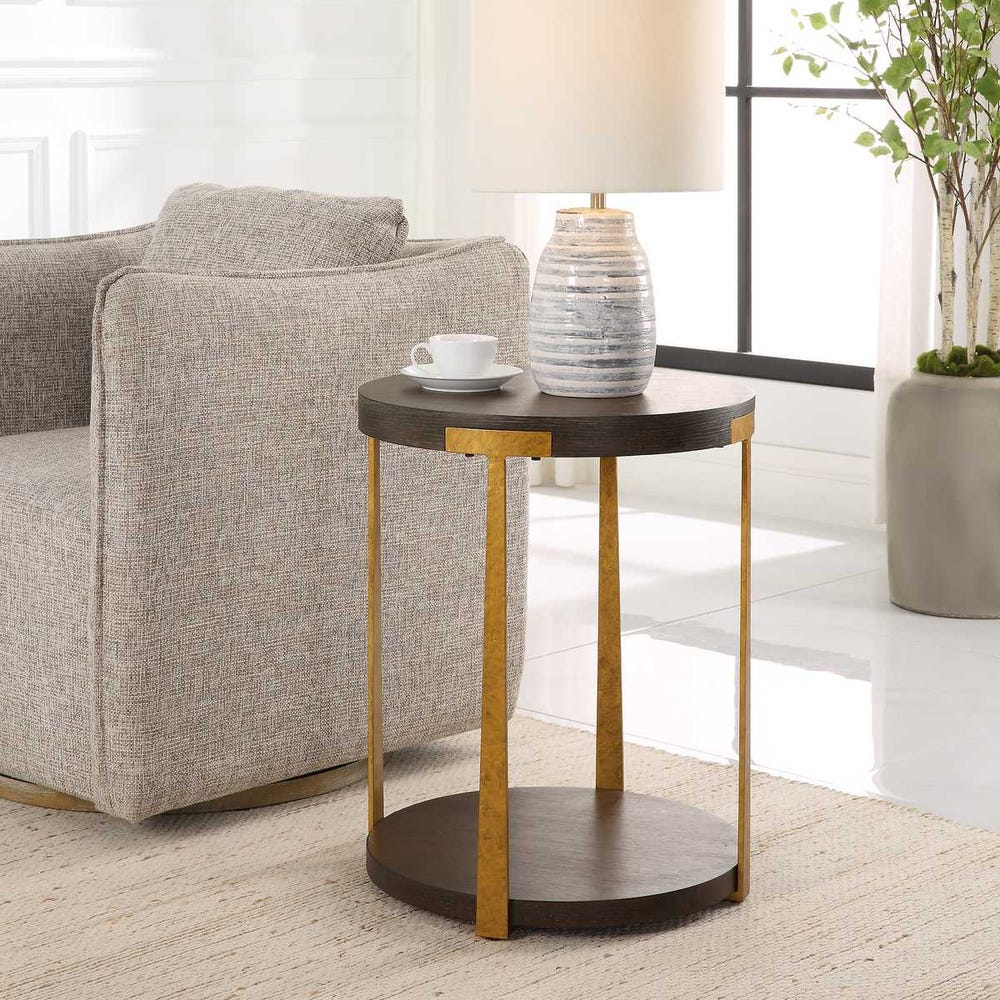 Uttermost Palisade Round Side Table