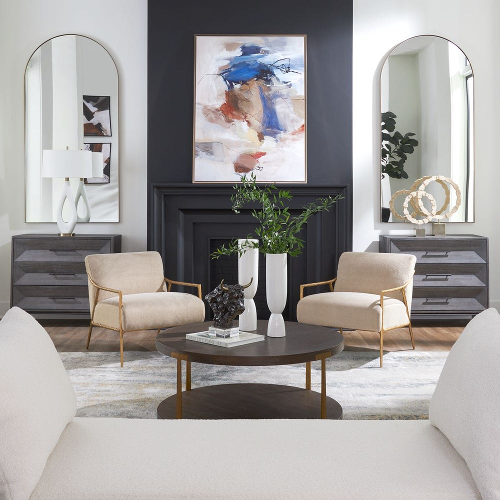 Uttermost Palisade Round Wood Coffee Table